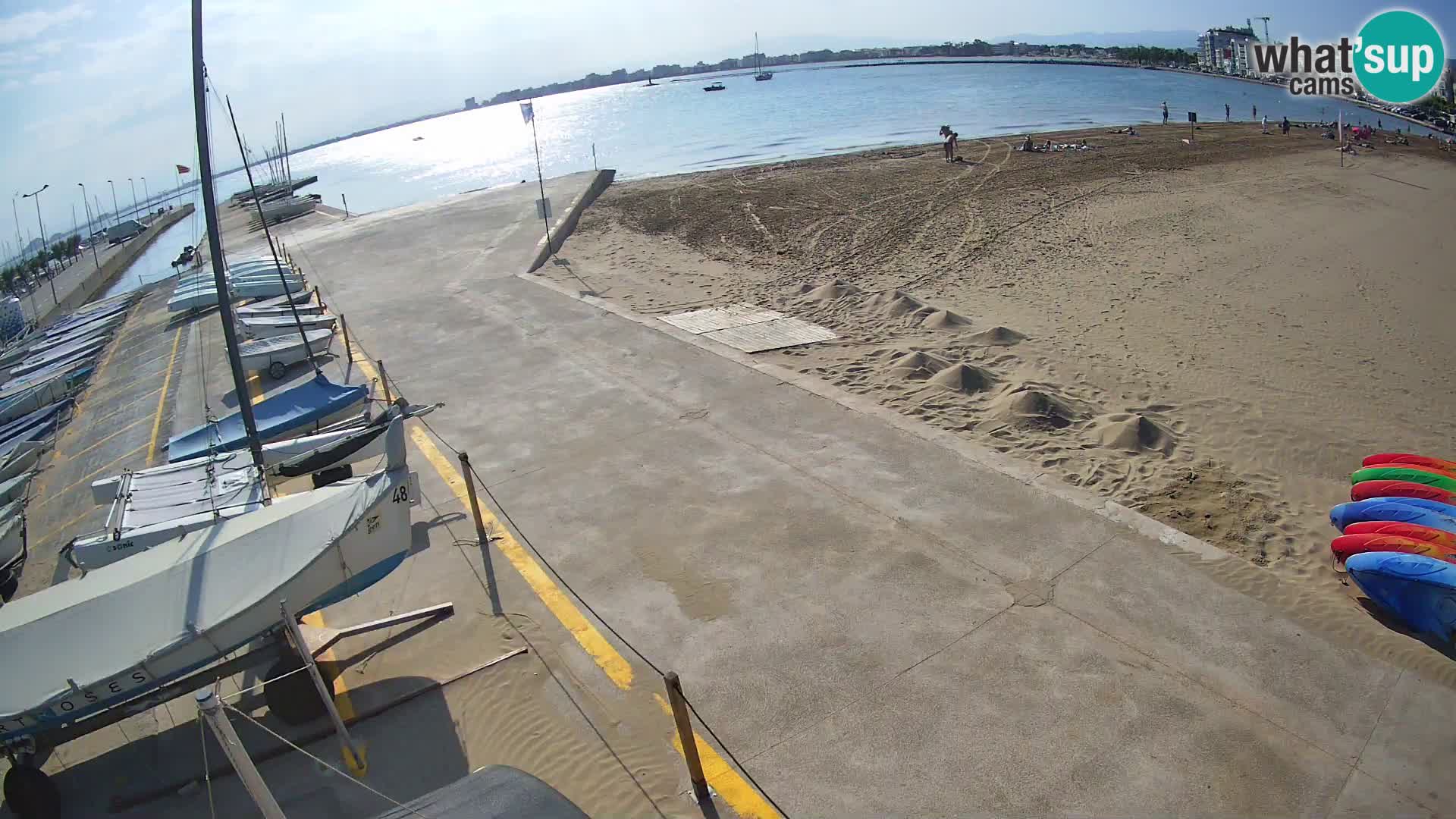 Web kamera Roses marina – Costa Brava – plaža La Perola