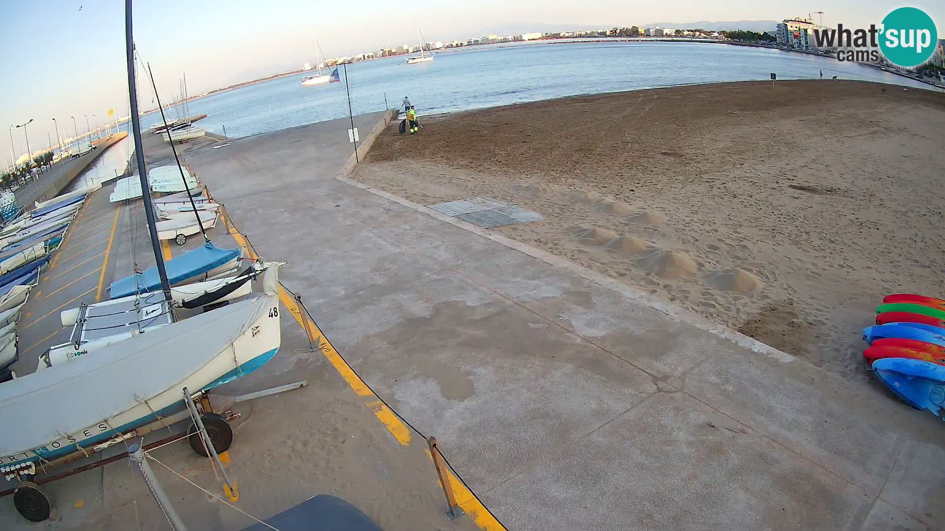 Web kamera Roses marina – Costa Brava – plaža La Perola