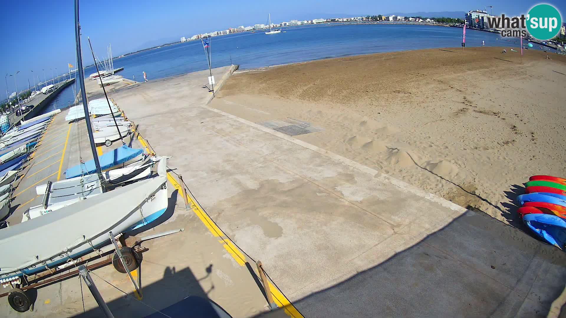 Roses webcam Port – Costa Brava – plage La Perola