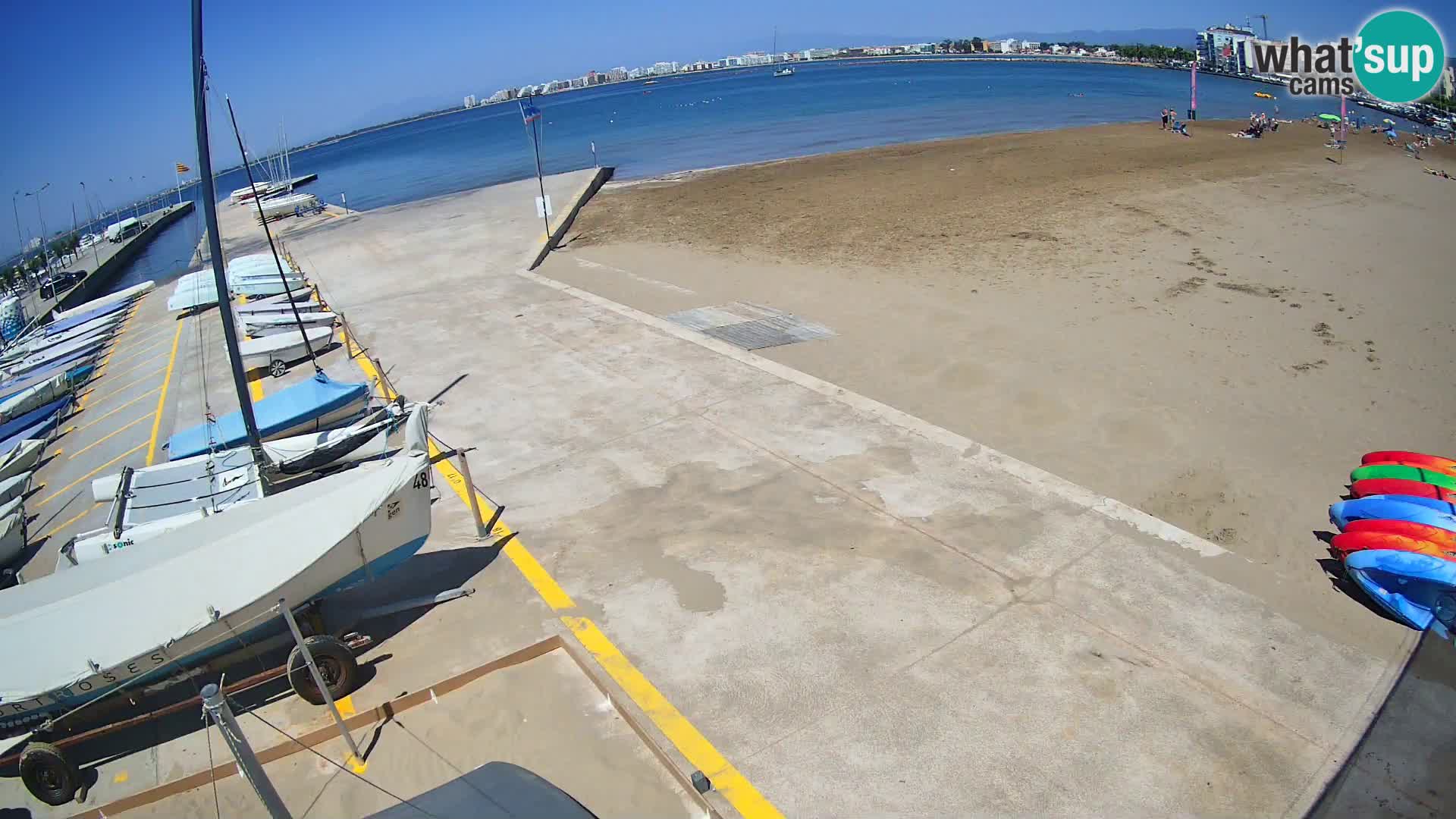 Web kamera Roses marina – Costa Brava – plaža La Perola