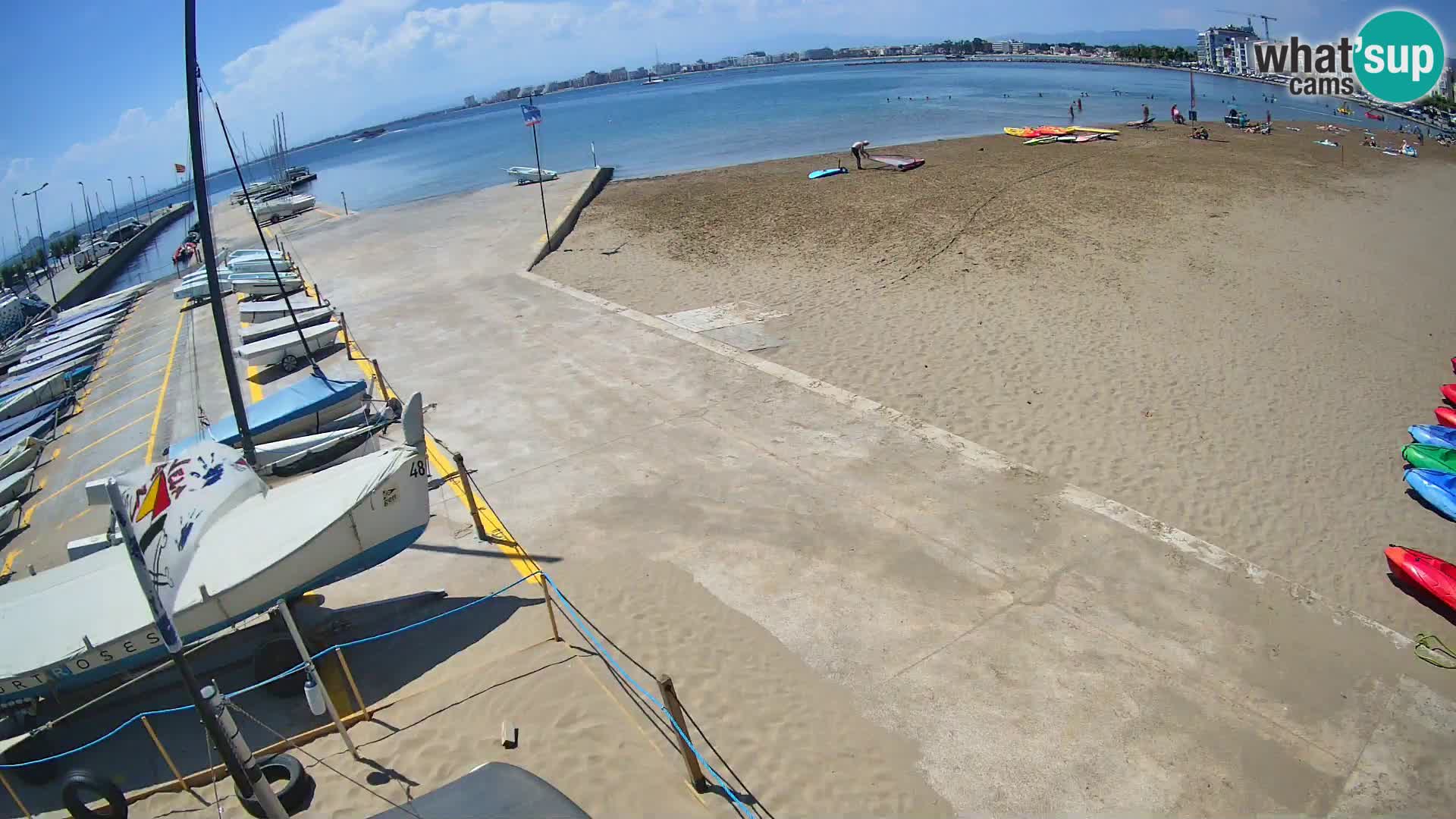 Webcam Hafen von Roses – Costa Brava – Strand La Perola