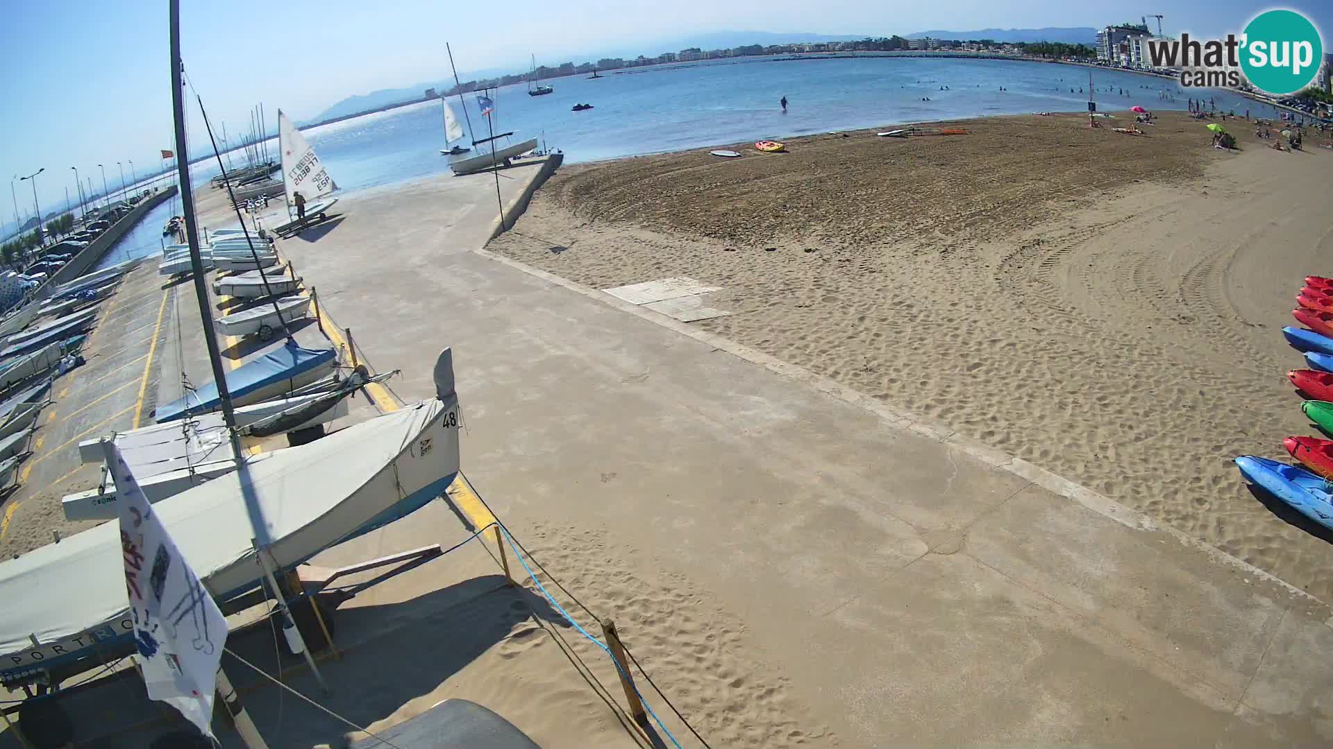 Webcam porto di Roses – Costa Brava – spiaggia La Perola