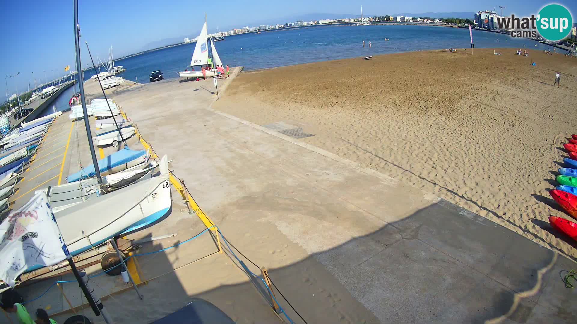 Webcam porto di Roses – Costa Brava – spiaggia La Perola