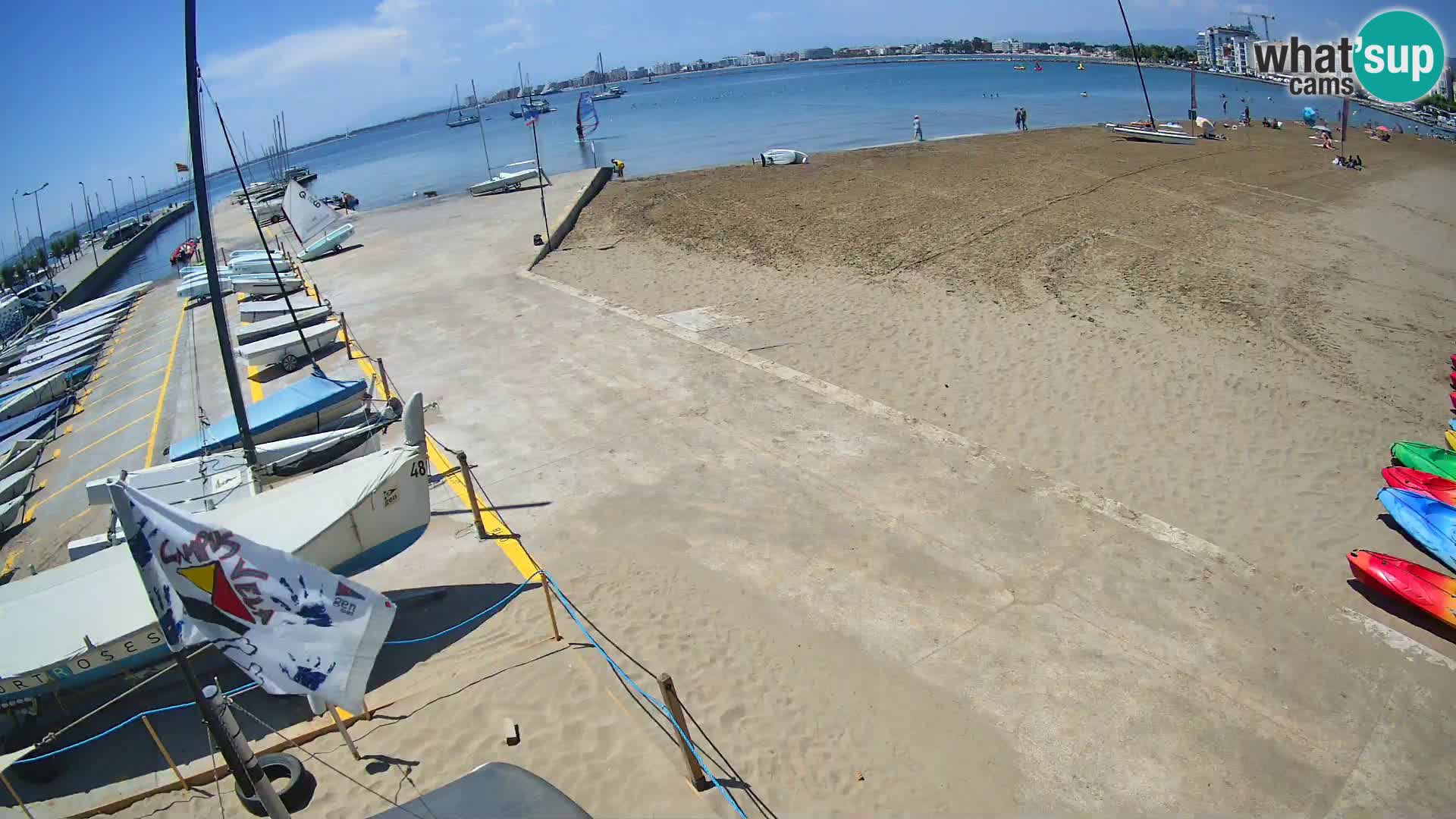 Roses webcam Port – Costa Brava – plage La Perola