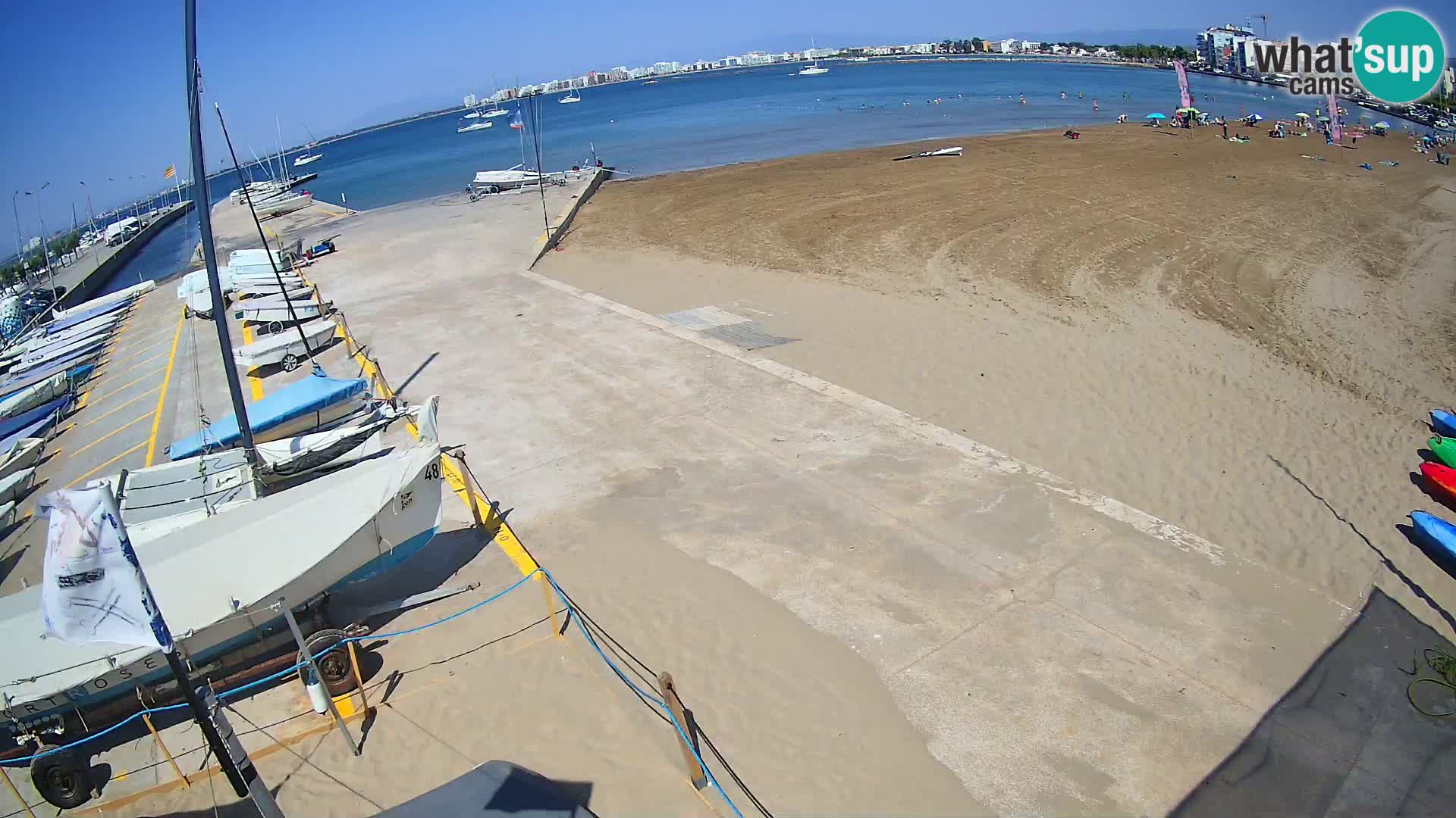 Webcam porto di Roses – Costa Brava – spiaggia La Perola