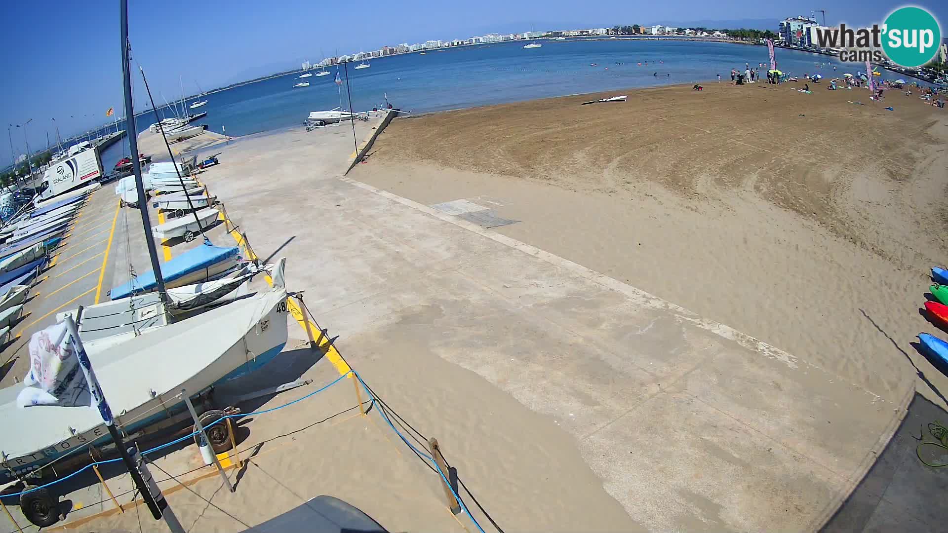 Roses webcam Port – Costa Brava – plage La Perola