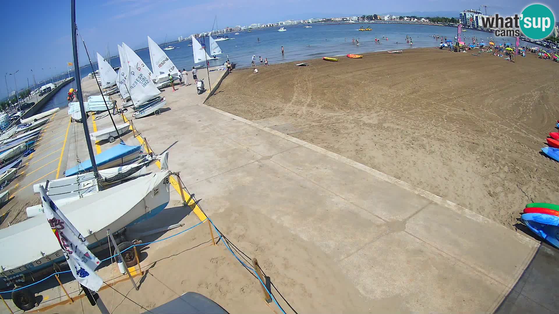 Web kamera Roses marina – Costa Brava – plaža La Perola