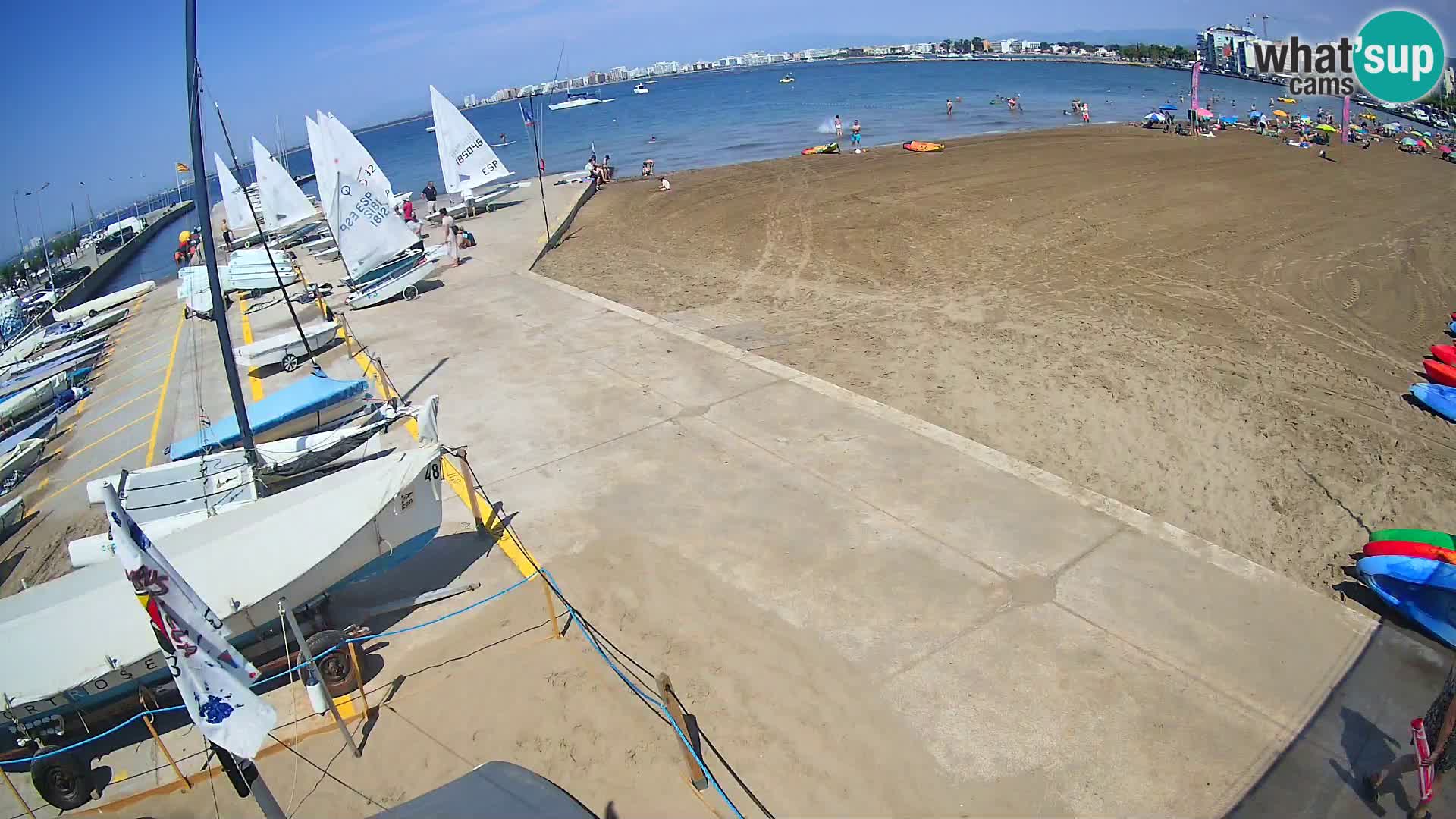 Webcam porto di Roses – Costa Brava – spiaggia La Perola
