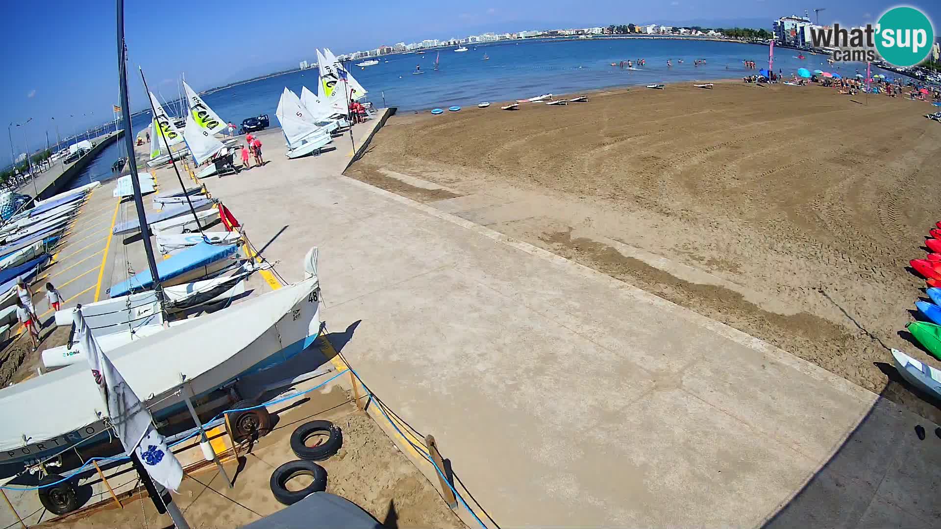 Webcam porto di Roses – Costa Brava – spiaggia La Perola