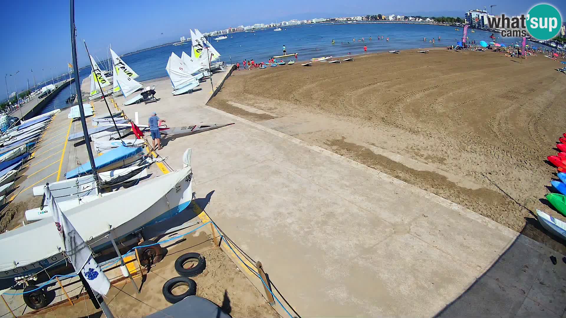 Webcam porto di Roses – Costa Brava – spiaggia La Perola