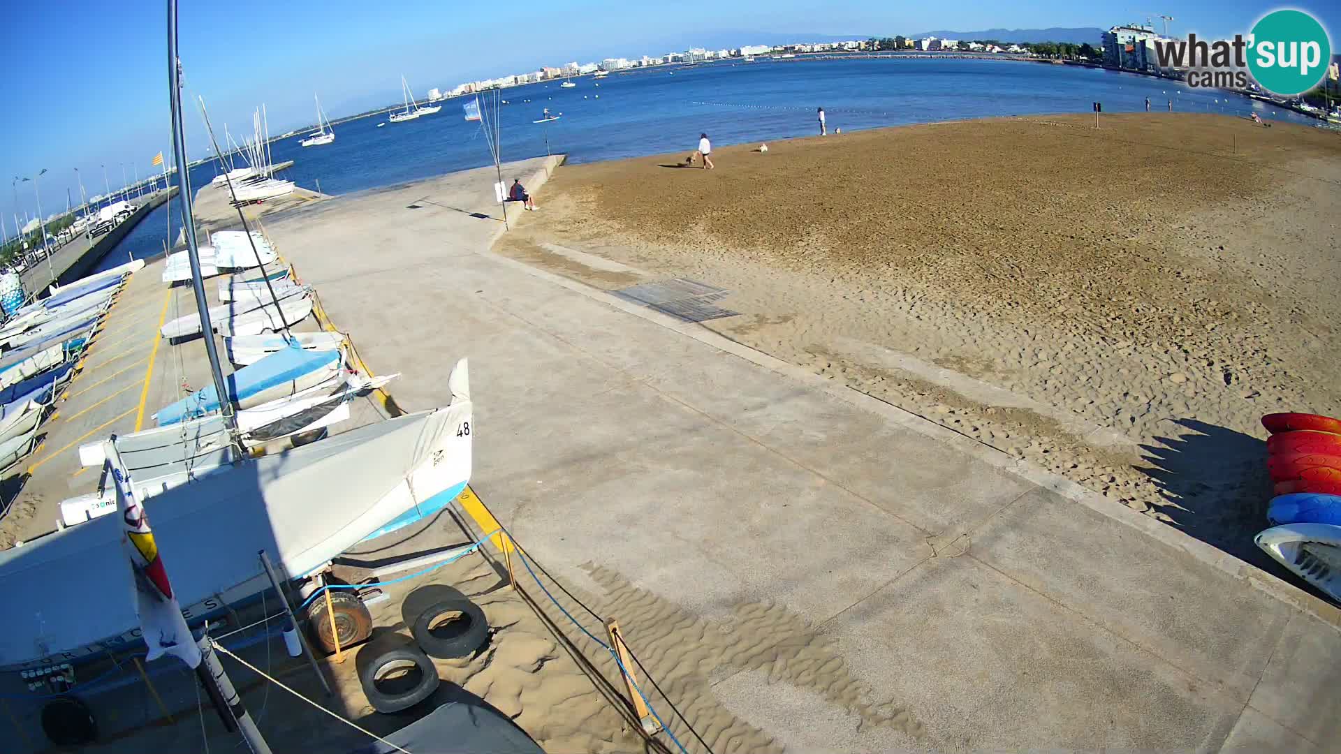 Roses webcam Port – Costa Brava – plage La Perola