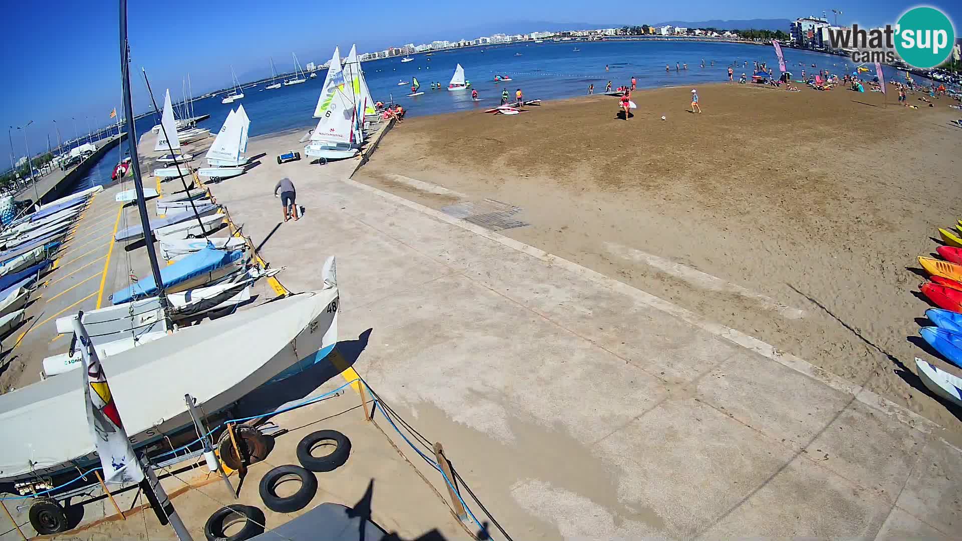 Webcam porto di Roses – Costa Brava – spiaggia La Perola