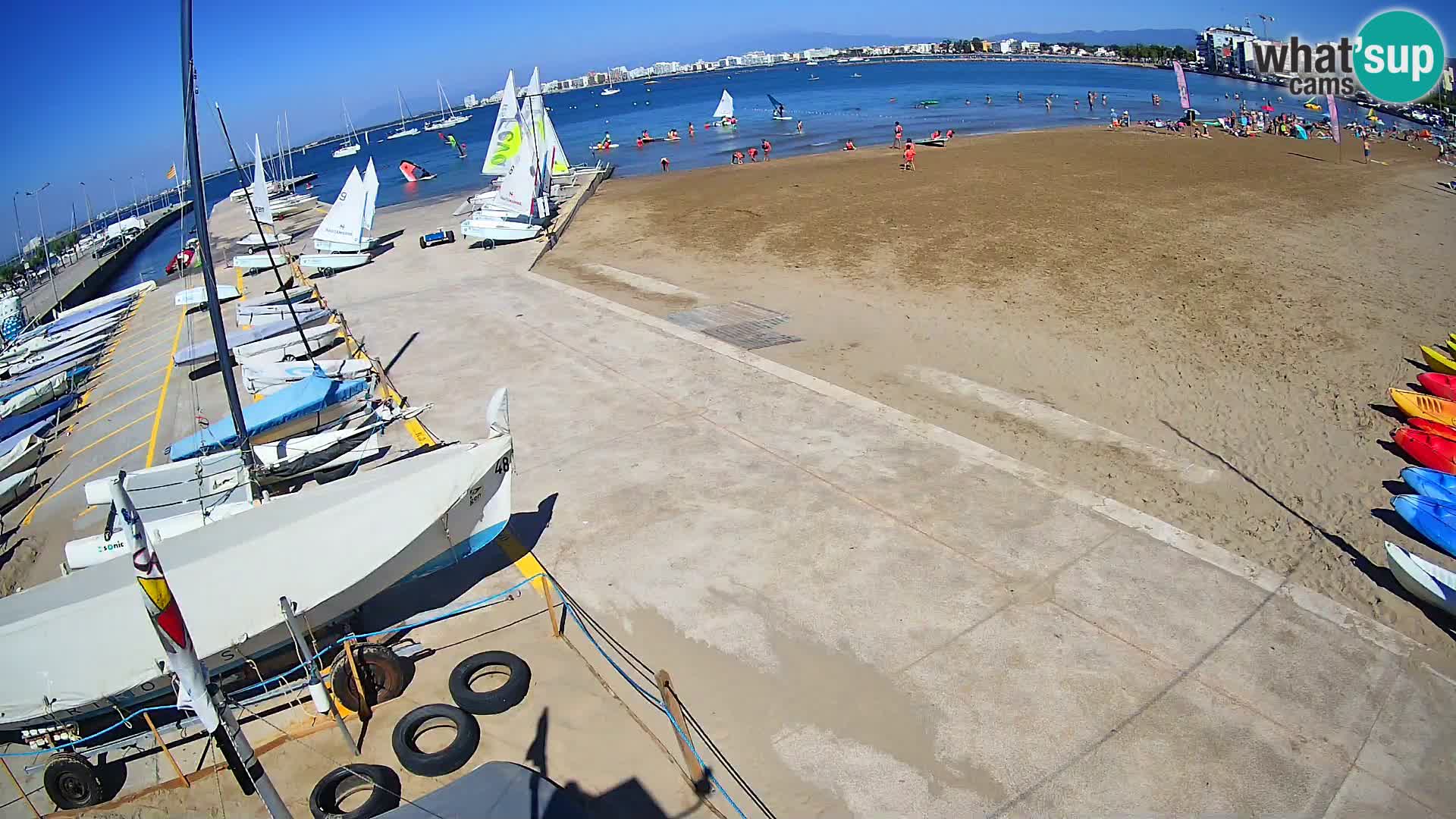 Web kamera Roses marina – Costa Brava – plaža La Perola