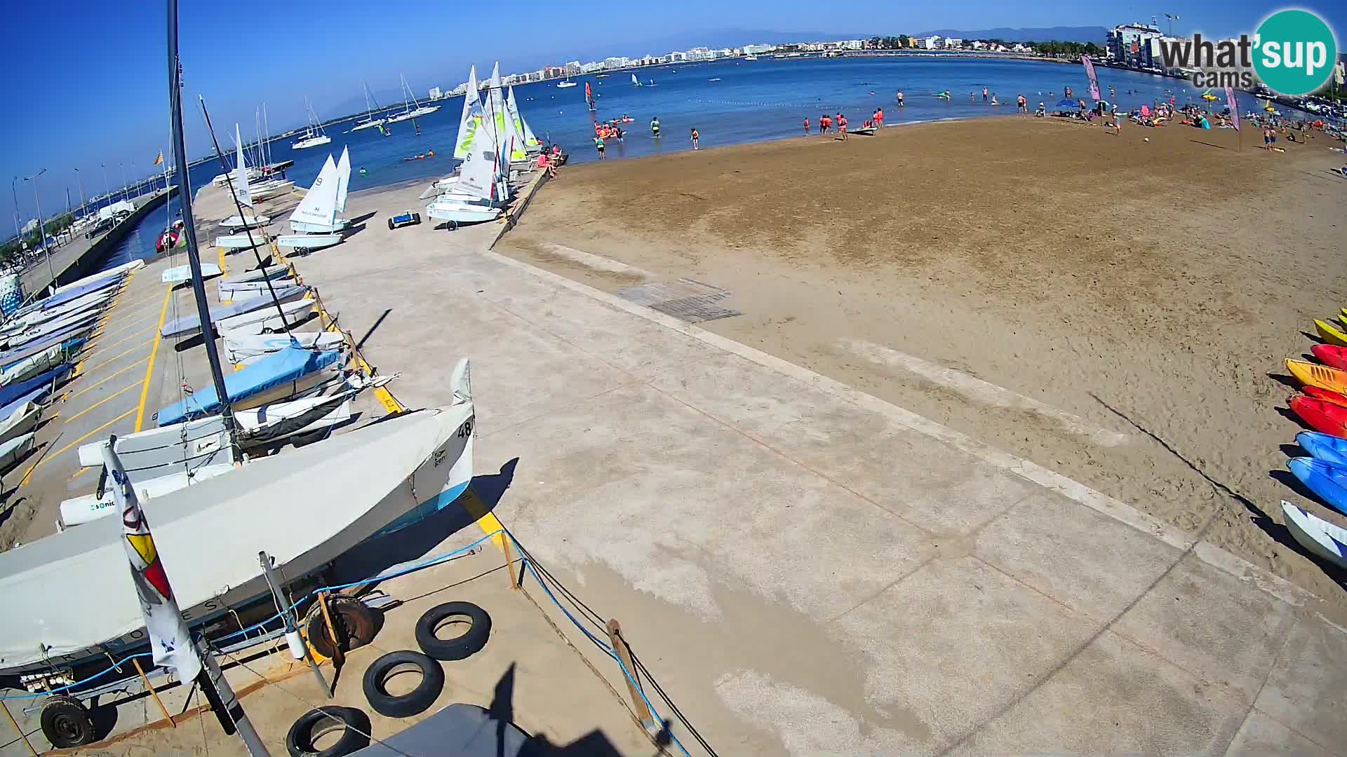 Webcam Hafen von Roses – Costa Brava – Strand La Perola