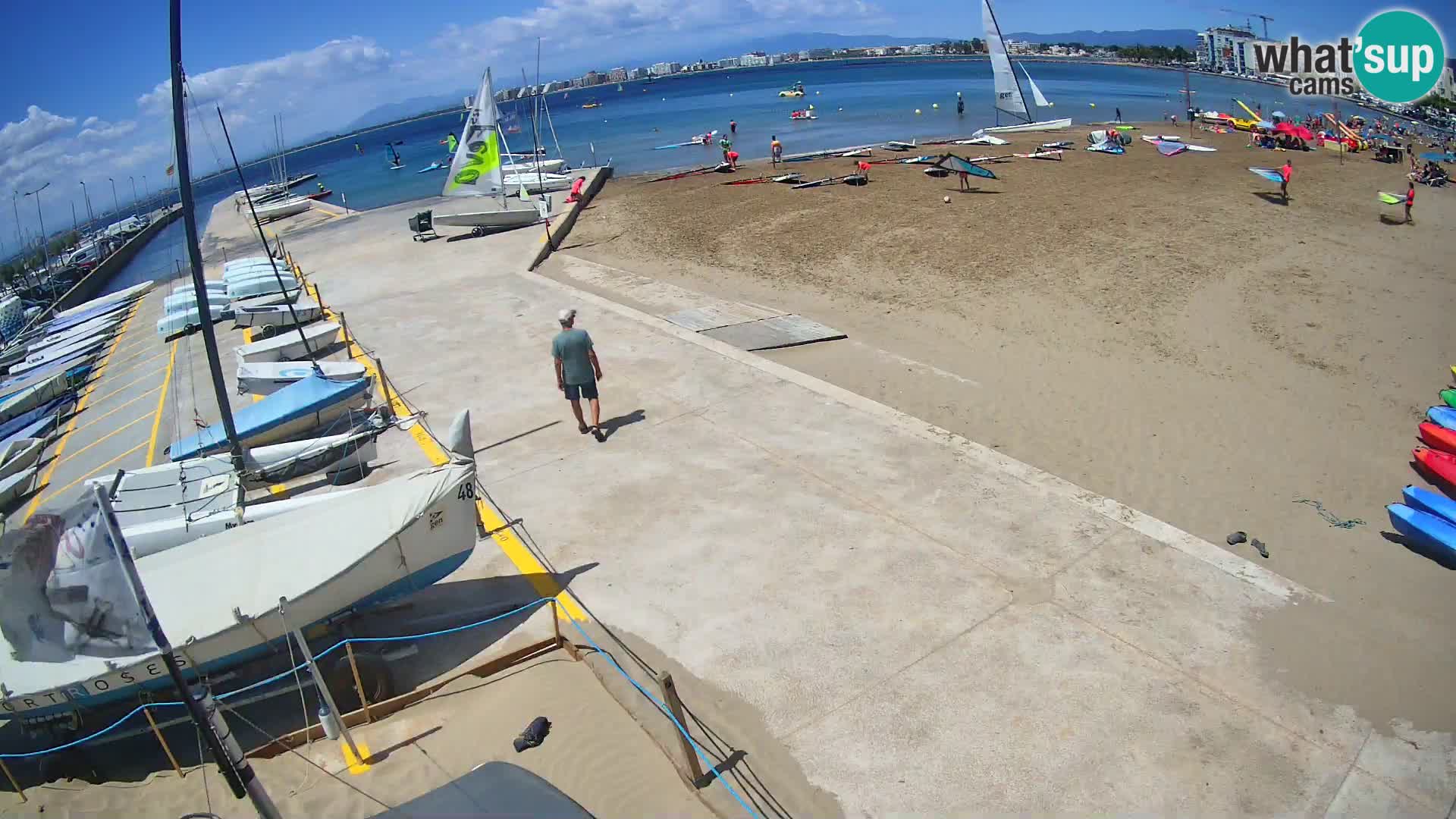 Webcam porto di Roses – Costa Brava – spiaggia La Perola