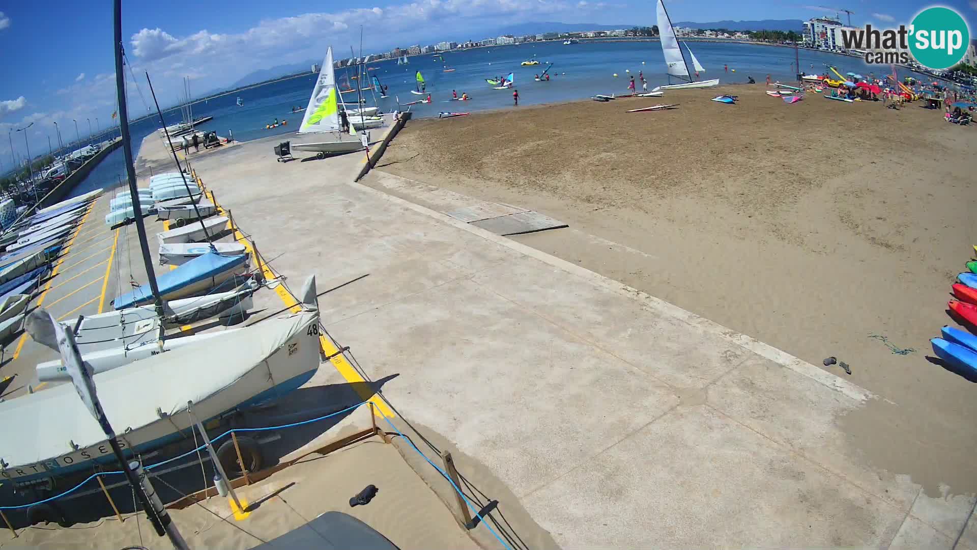 Webcam porto di Roses – Costa Brava – spiaggia La Perola