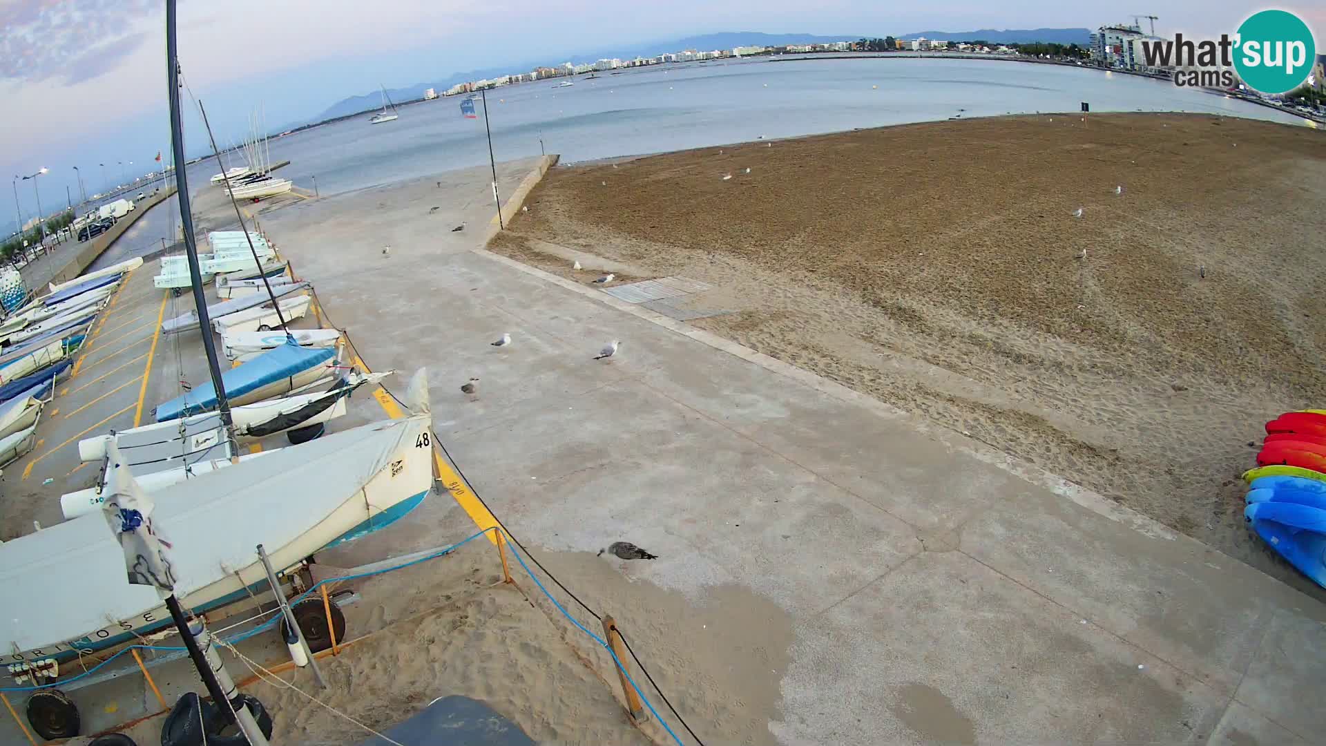 Web kamera Roses marina – Costa Brava – plaža La Perola