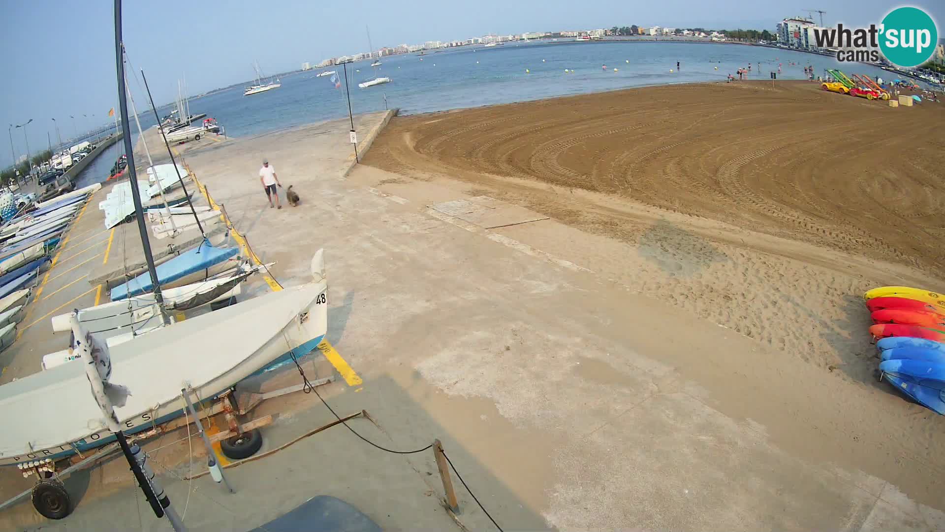 Web kamera Roses marina – Costa Brava – plaža La Perola