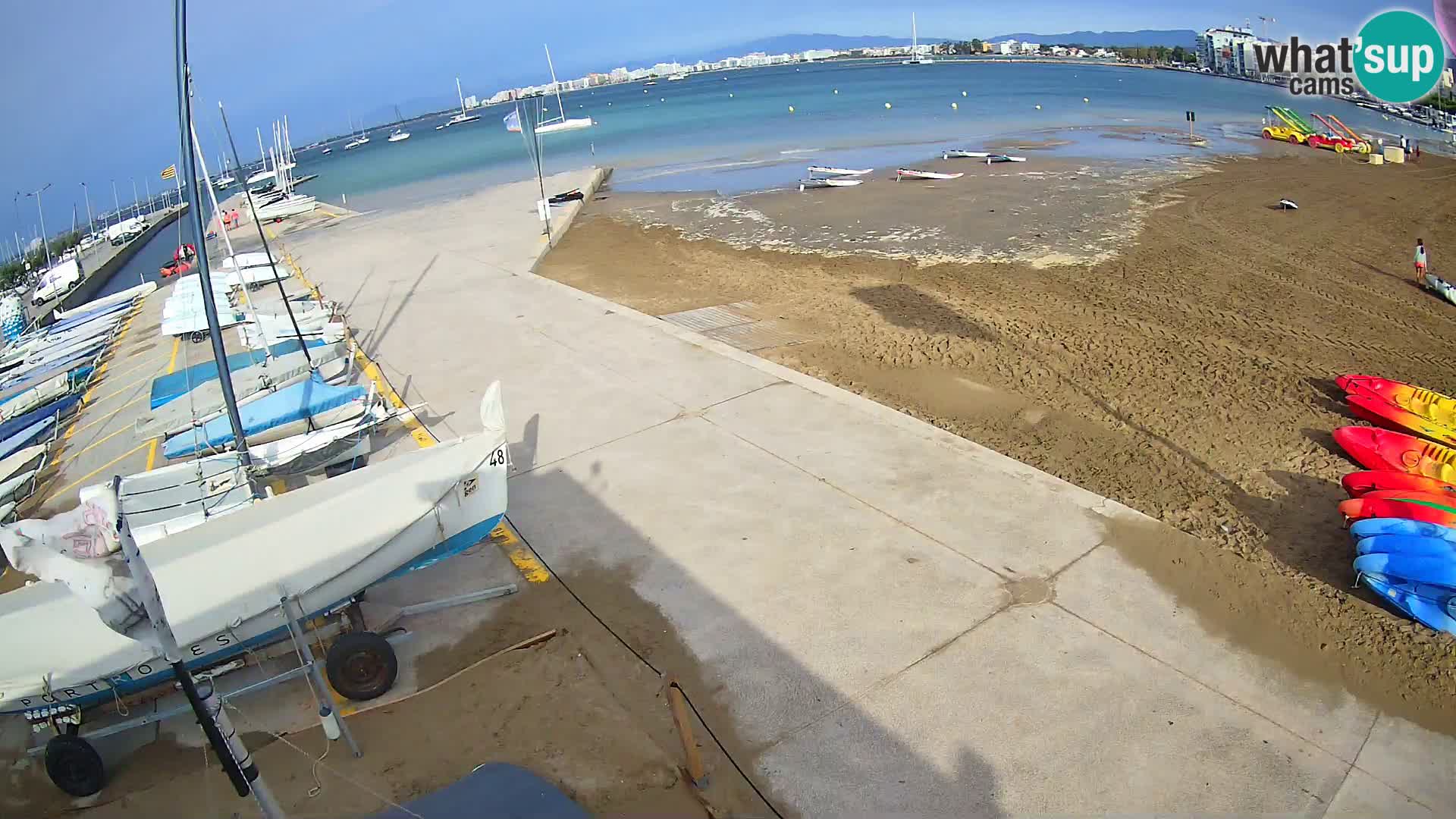 Web kamera Roses marina – Costa Brava – plaža La Perola