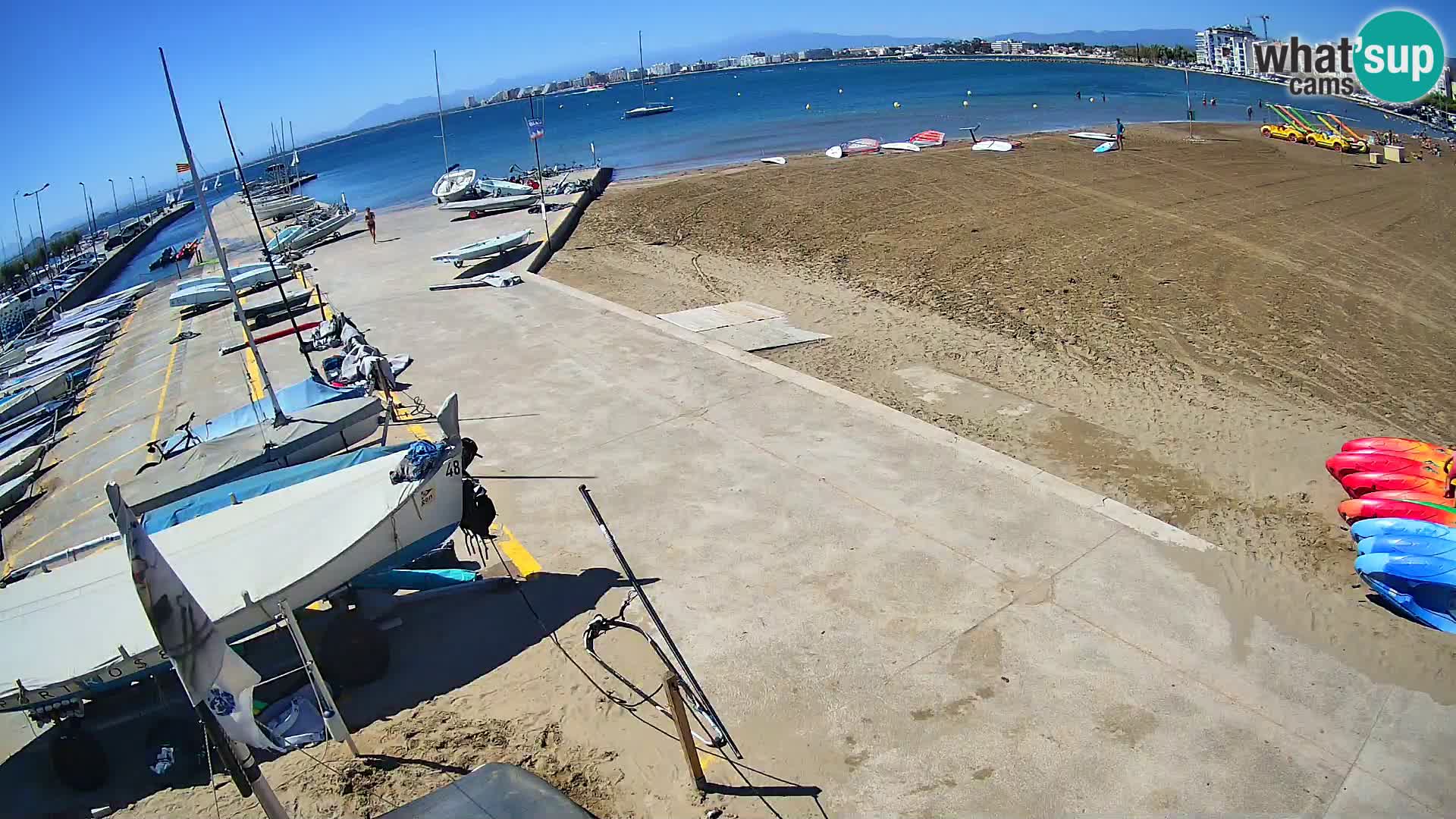 Webcam porto di Roses – Costa Brava – spiaggia La Perola