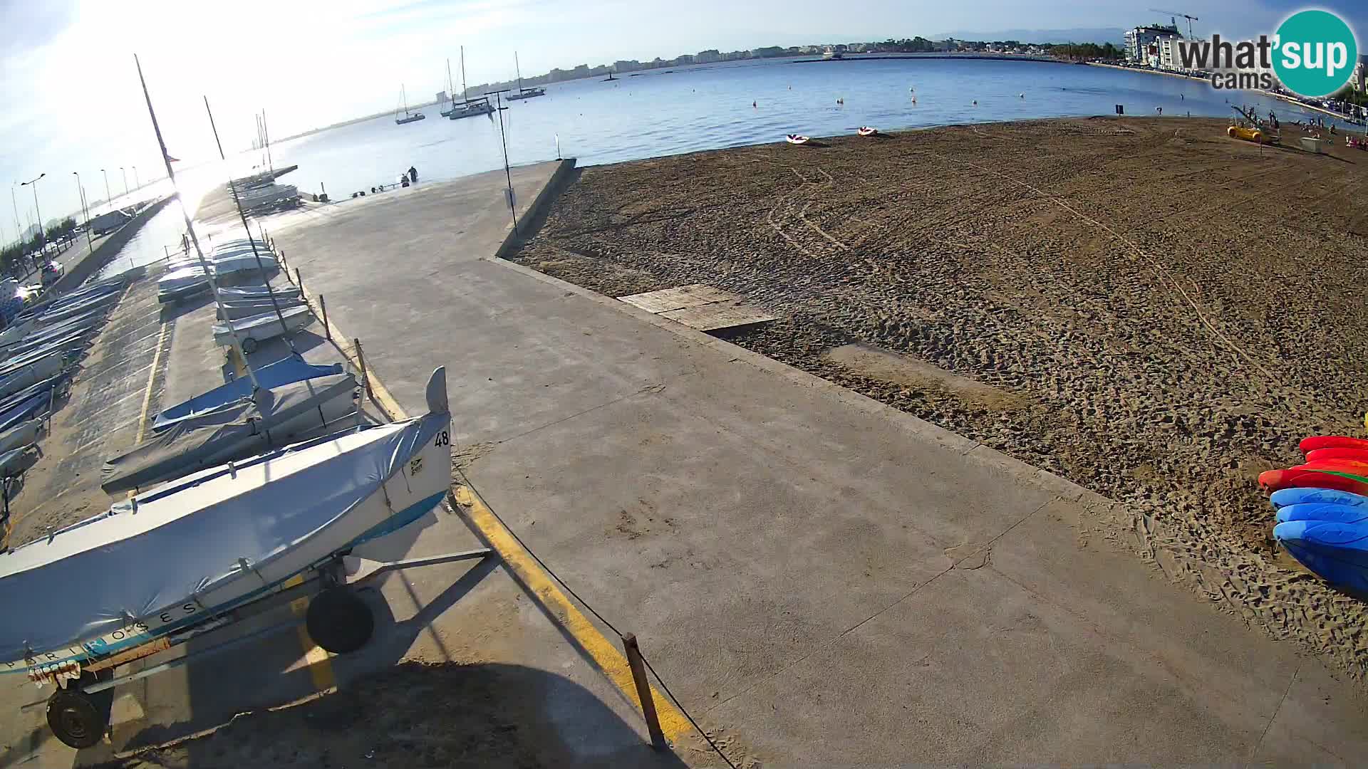 Webcam porto di Roses – Costa Brava – spiaggia La Perola
