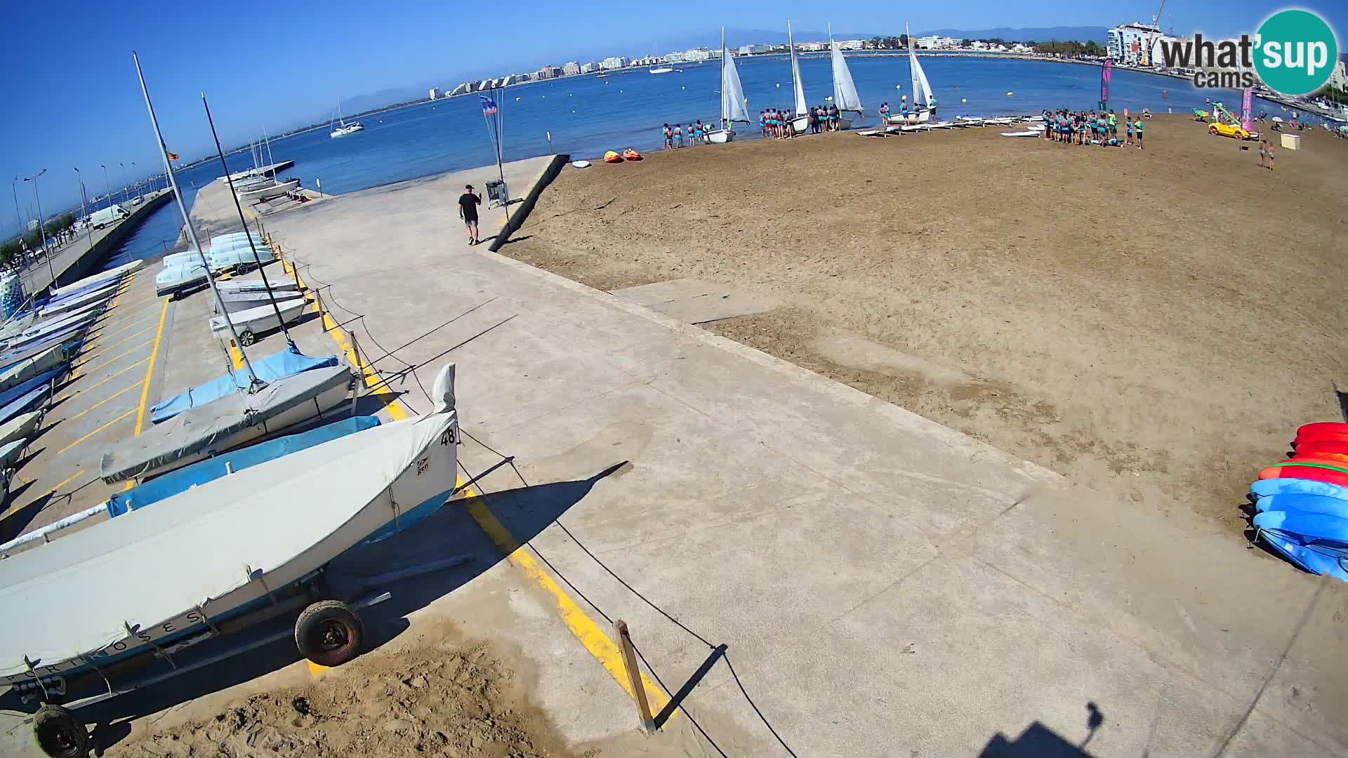 Web kamera Roses marina – Costa Brava – plaža La Perola