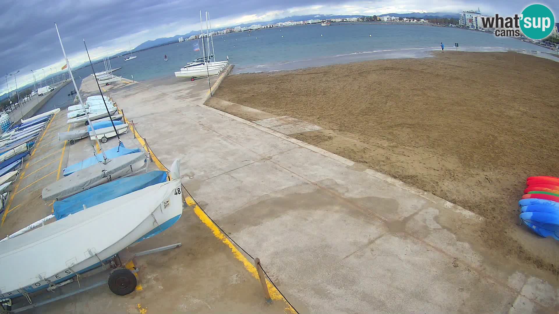 Web kamera Roses marina – Costa Brava – plaža La Perola