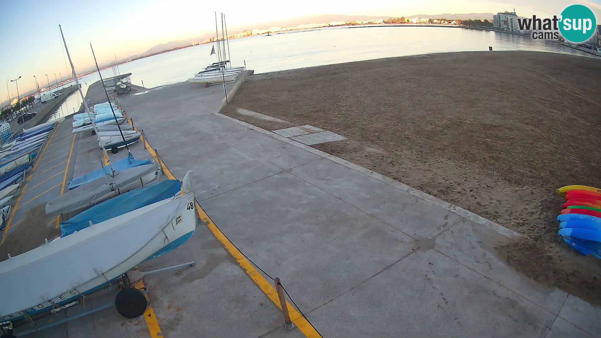 Webcam Hafen von Roses – Costa Brava – Strand La Perola