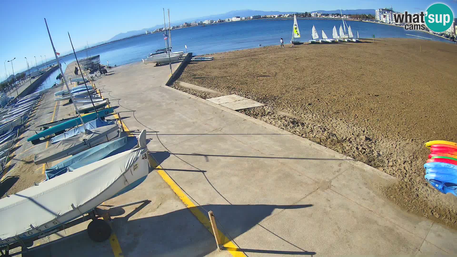 Web kamera Roses marina – Costa Brava – plaža La Perola