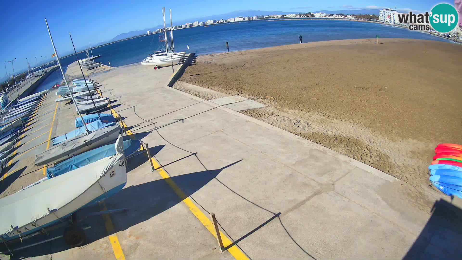 Webcam Hafen von Roses – Costa Brava – Strand La Perola