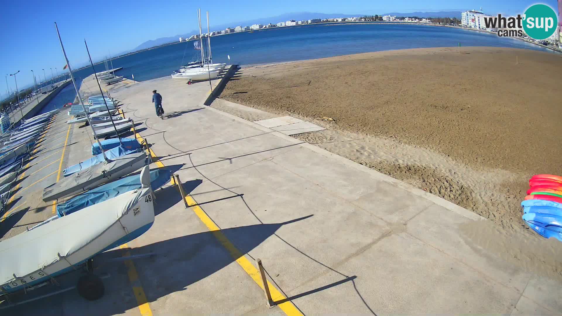 Web kamera Roses marina – Costa Brava – plaža La Perola
