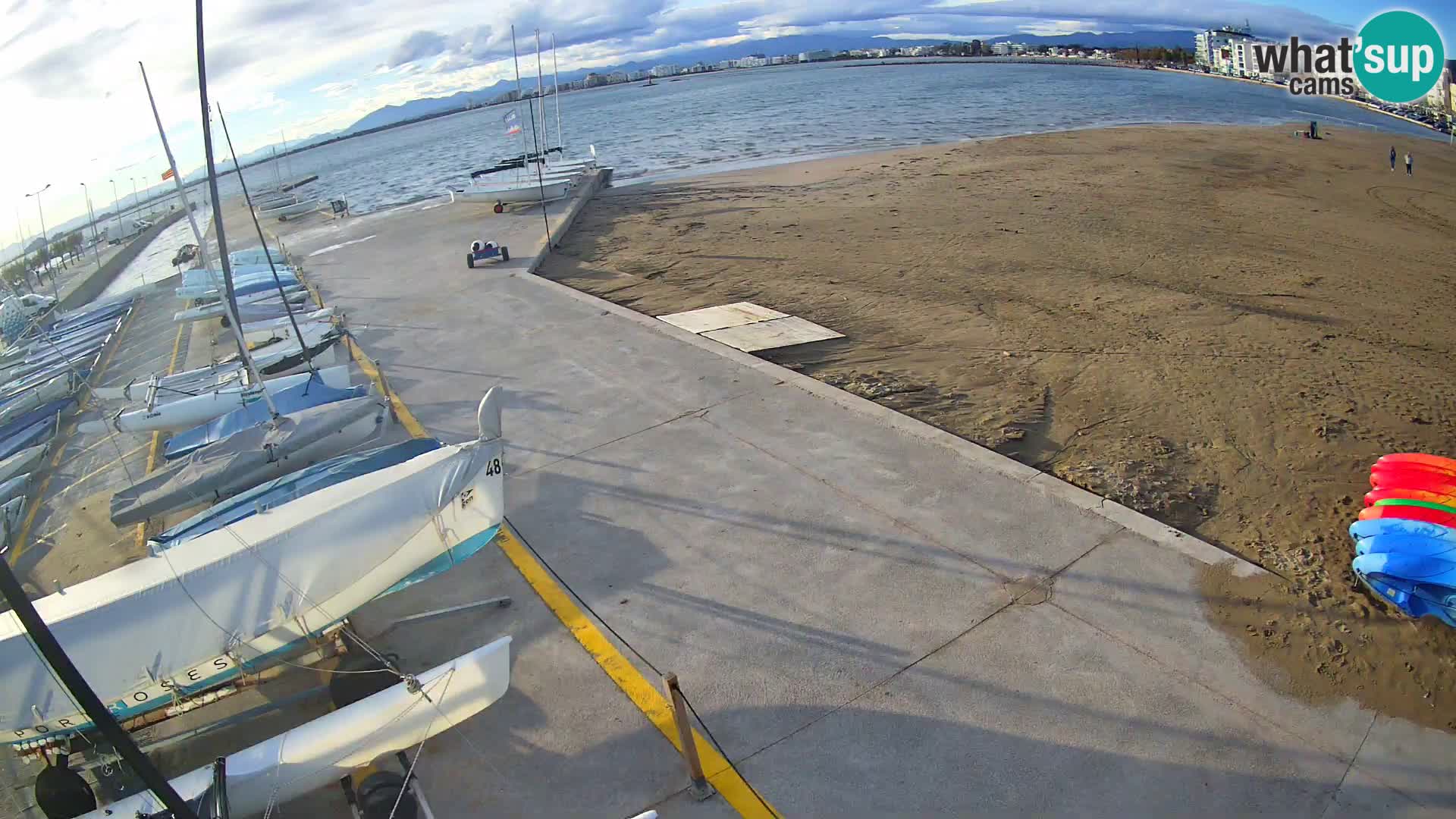 Web kamera Roses marina – Costa Brava – plaža La Perola