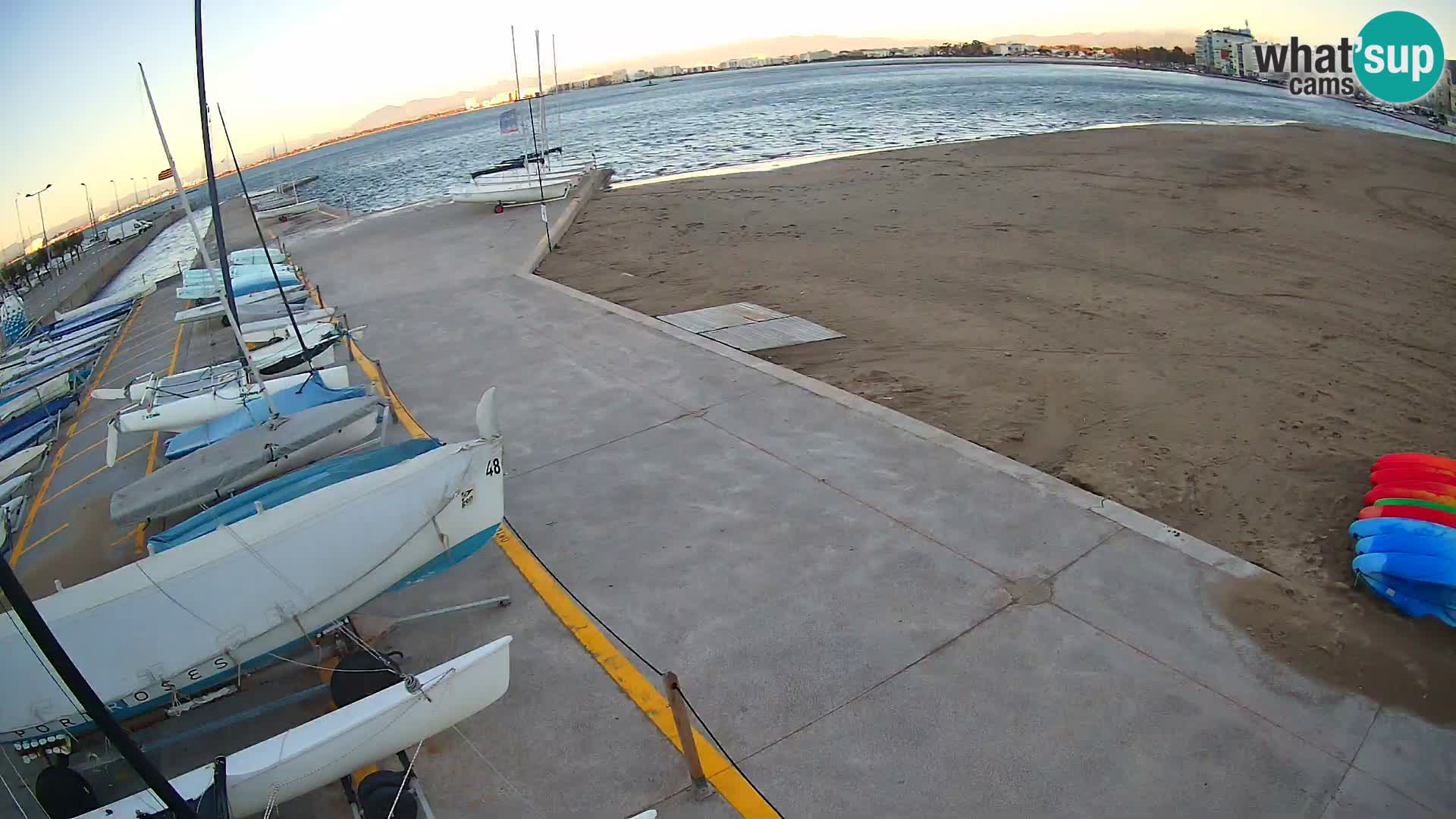 Webcam porto di Roses – Costa Brava – spiaggia La Perola