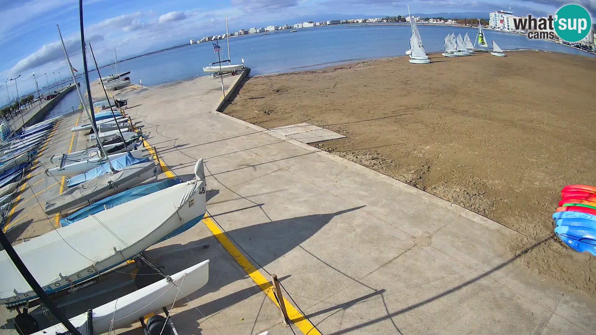 Web kamera Roses marina – Costa Brava – plaža La Perola