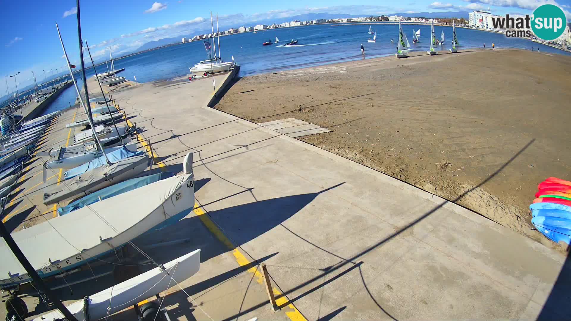 Webcam Hafen von Roses – Costa Brava – Strand La Perola