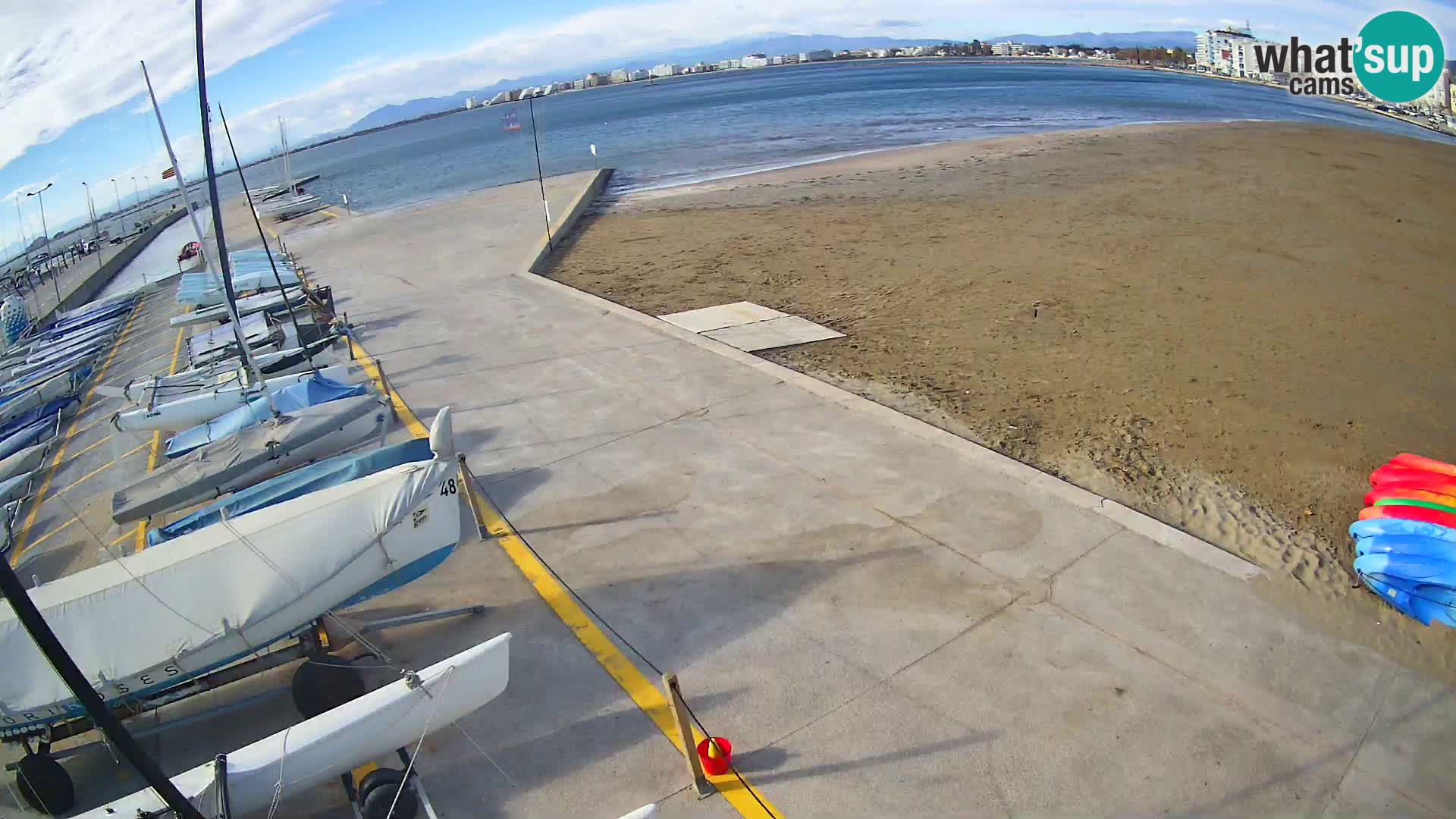 Web kamera Roses marina – Costa Brava – plaža La Perola