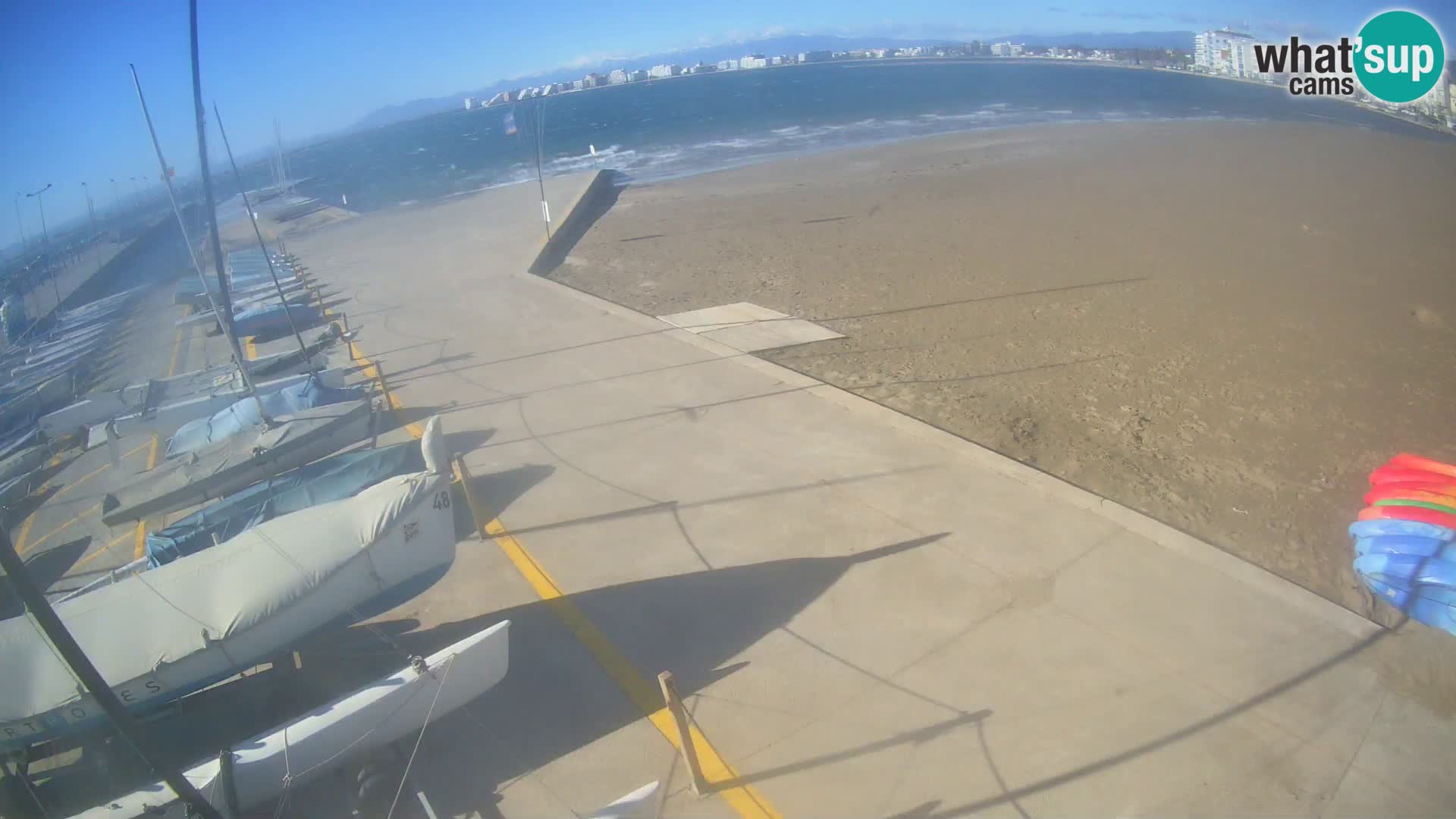 Webcam porto di Roses – Costa Brava – spiaggia La Perola