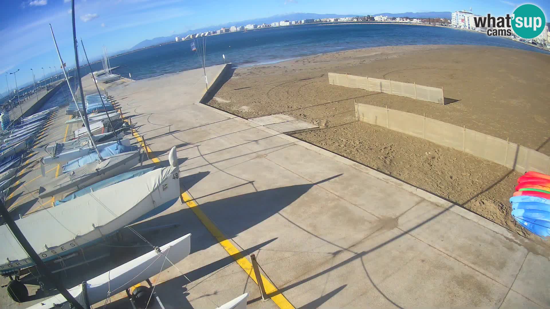 Webcam porto di Roses – Costa Brava – spiaggia La Perola
