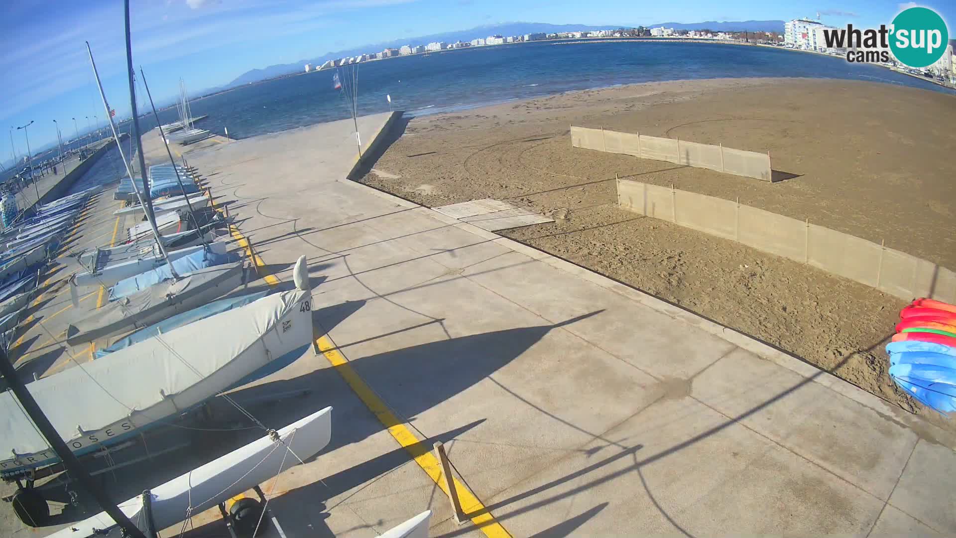 Webcam porto di Roses – Costa Brava – spiaggia La Perola