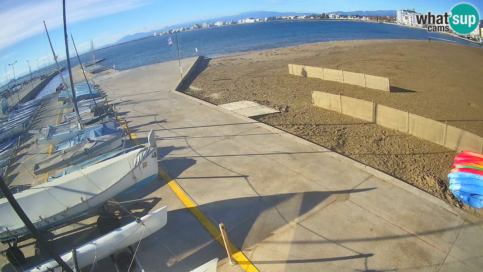 Web kamera Roses marina – Costa Brava – plaža La Perola