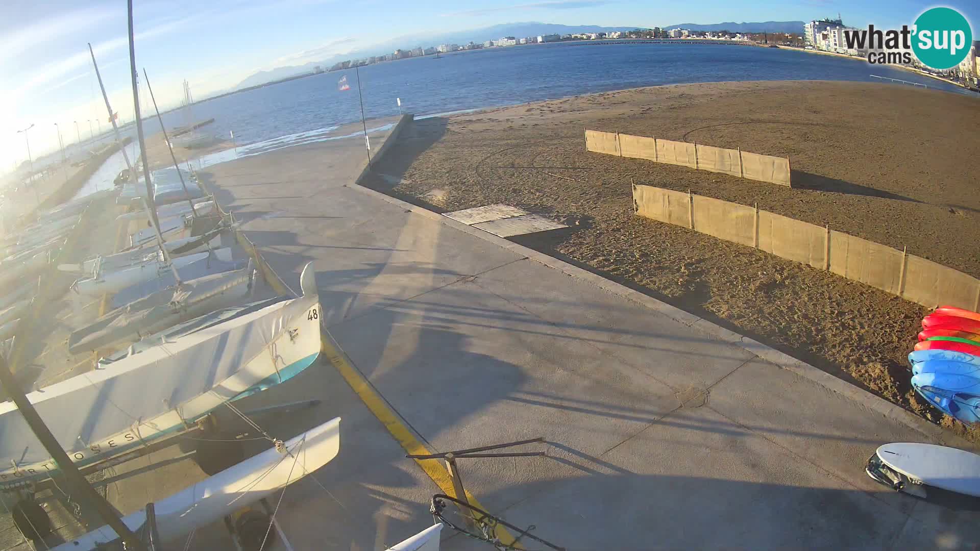 Webcam porto di Roses – Costa Brava – spiaggia La Perola