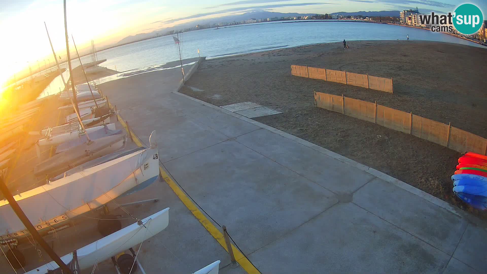 Webcam porto di Roses – Costa Brava – spiaggia La Perola