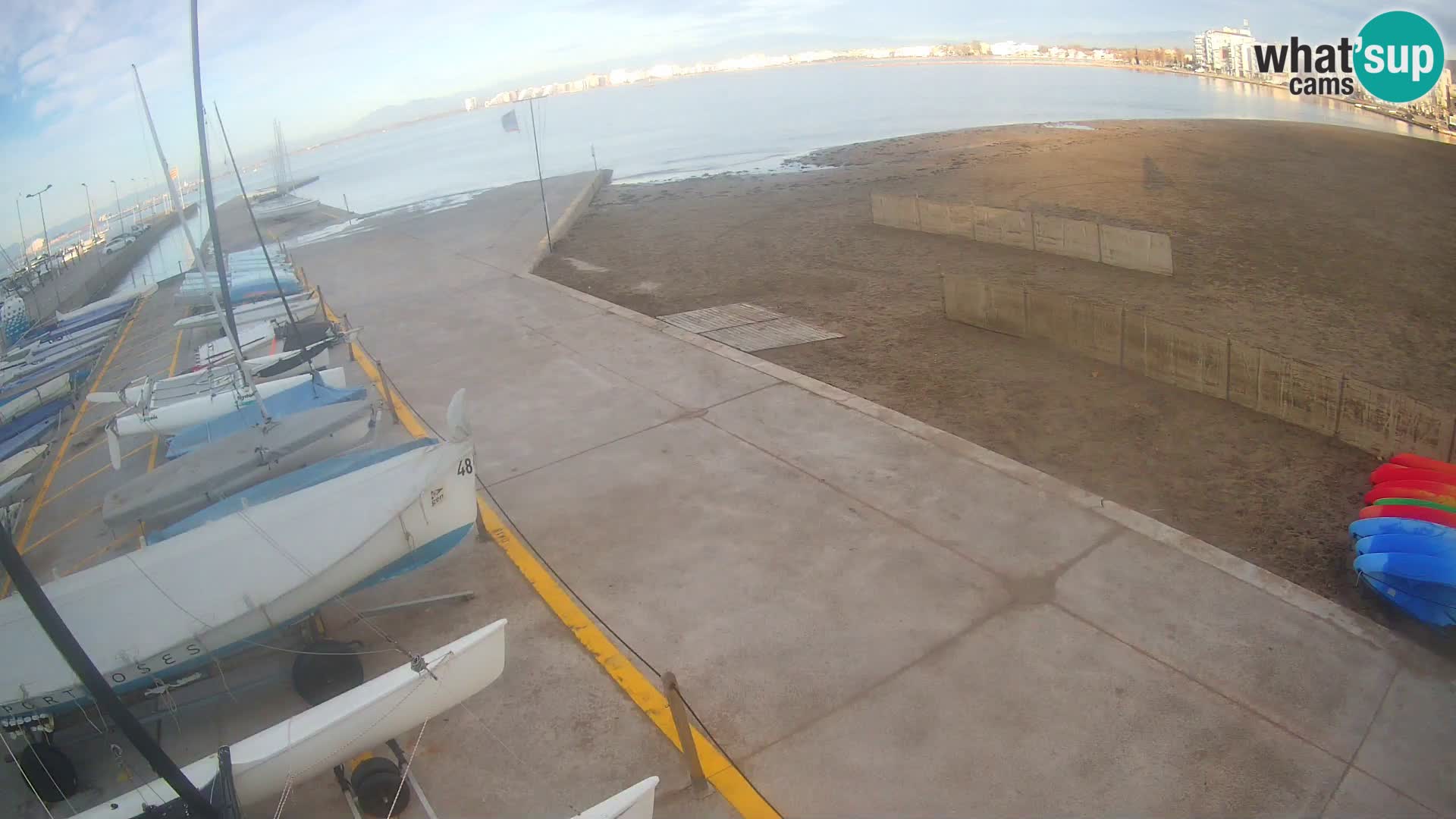 Web kamera Roses marina – Costa Brava – plaža La Perola