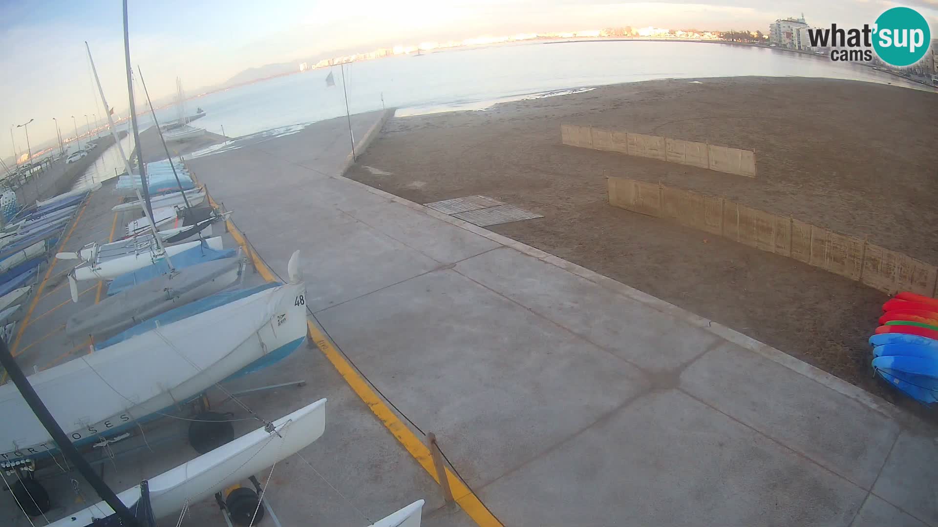 Roses webcam Port – Costa Brava – plage La Perola