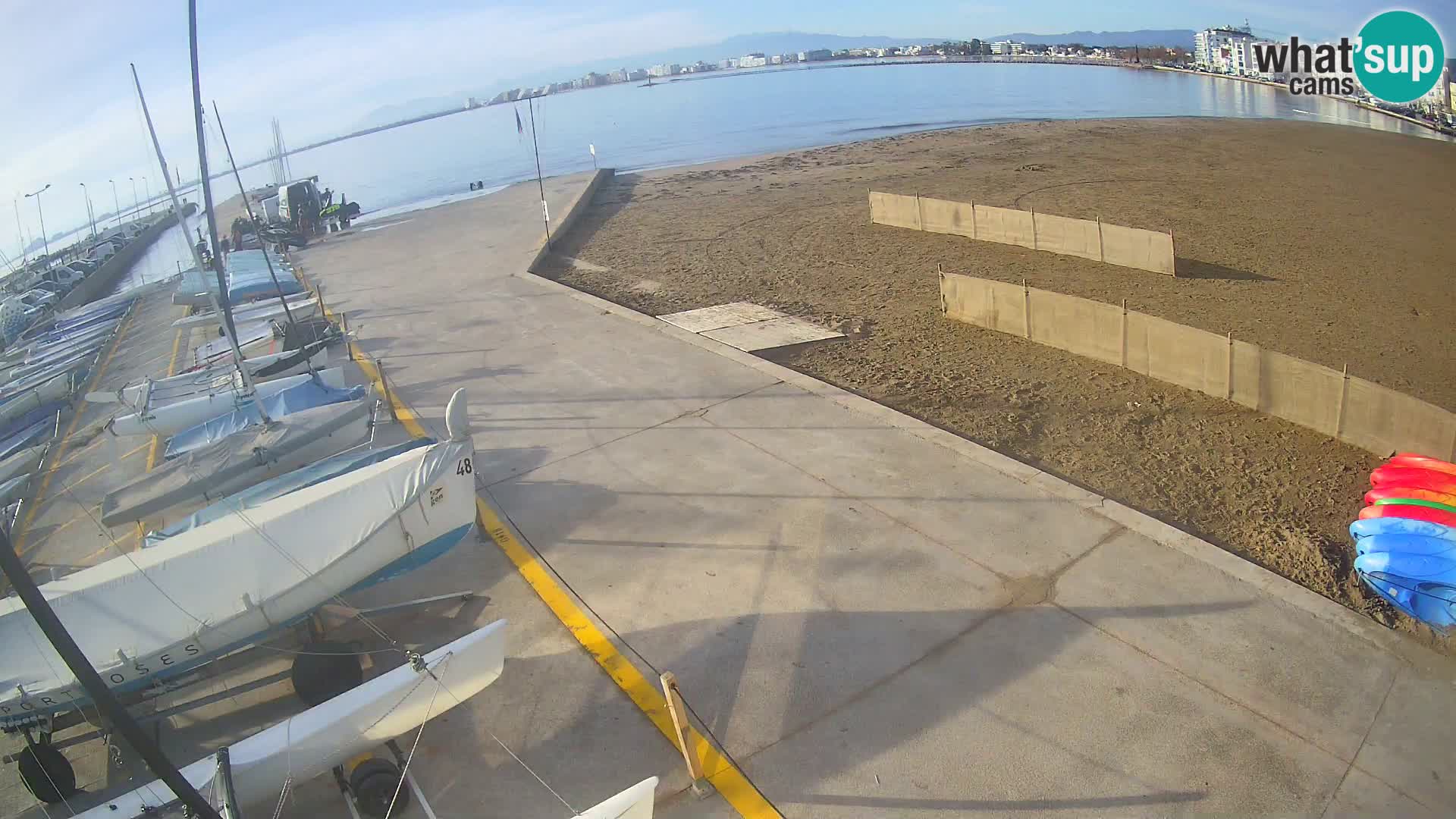 Web kamera Roses marina – Costa Brava – plaža La Perola