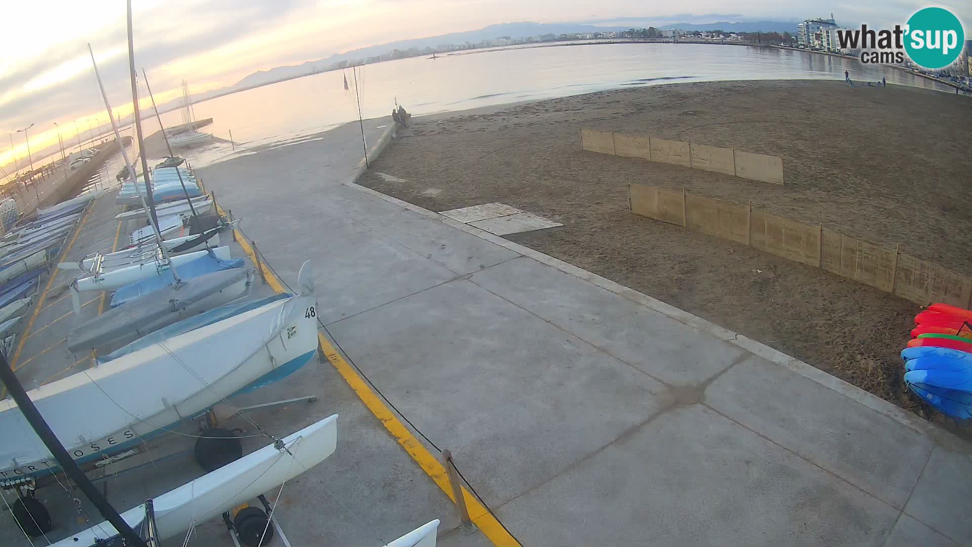 Web kamera Roses marina – Costa Brava – plaža La Perola