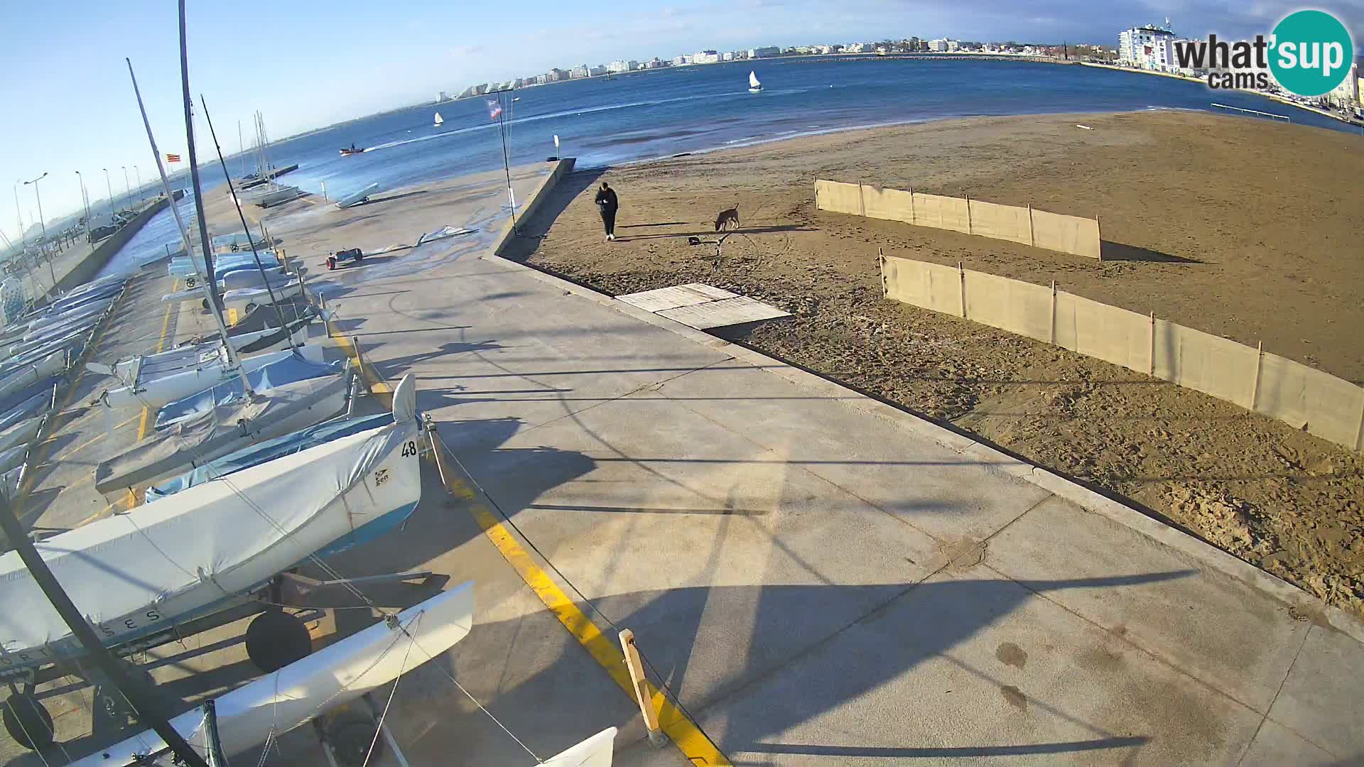 Web kamera Roses marina – Costa Brava – plaža La Perola