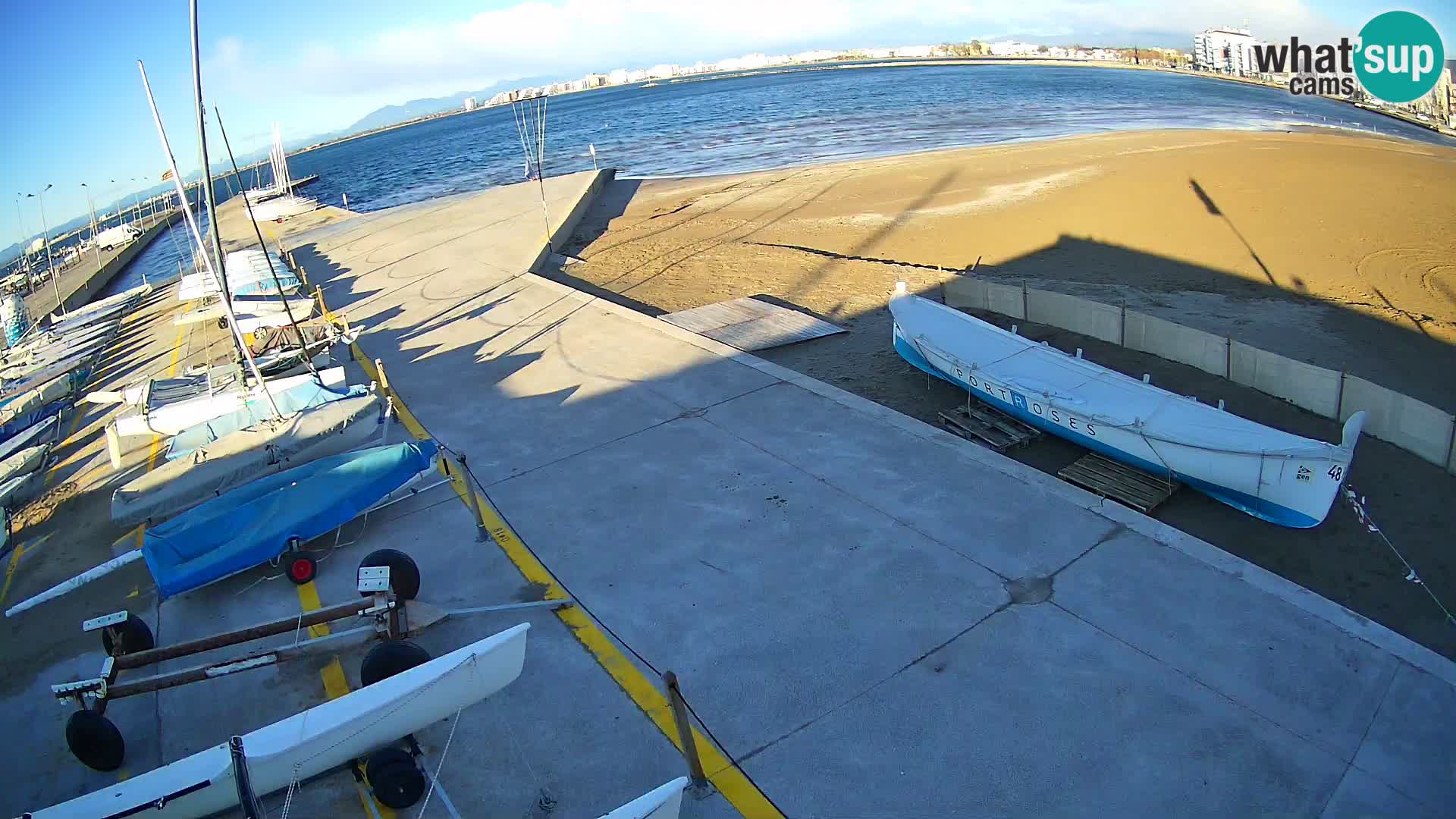 Kamera Roses marina – Costa Brava – plaža La Perola