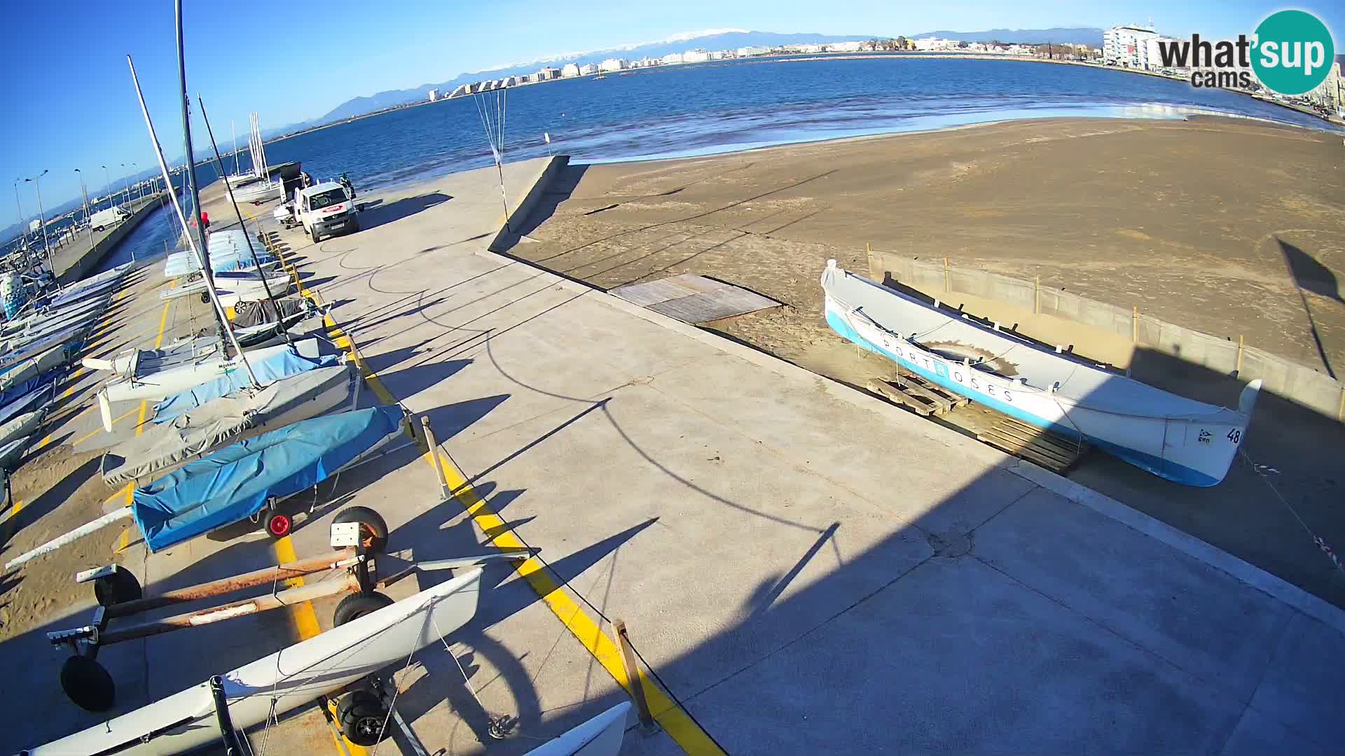 Webcam porto di Roses – Costa Brava – spiaggia La Perola