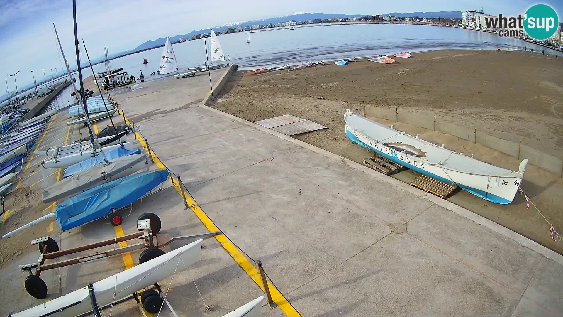Web kamera Roses marina – Costa Brava – plaža La Perola